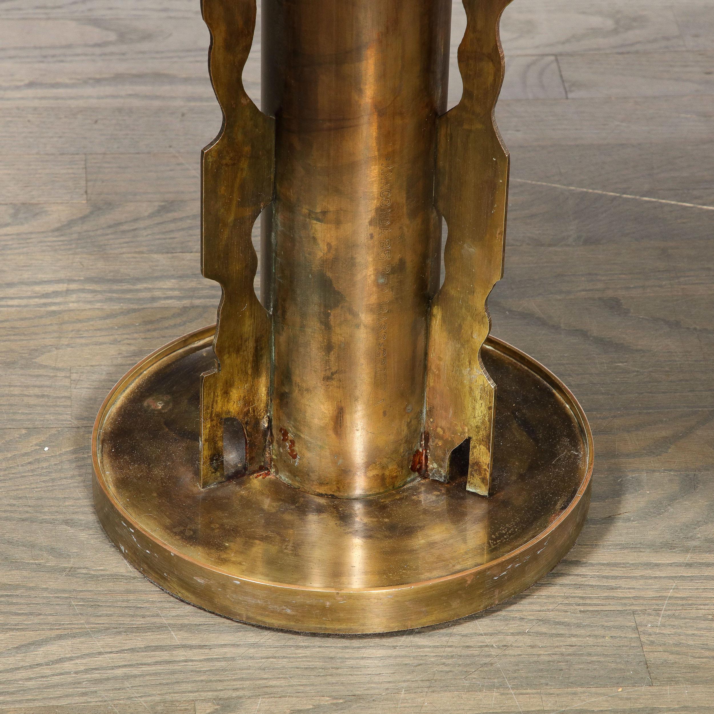 Bronze Etruscan Side Table Styled after Picasso by Philip & Kelvin Laverne 5