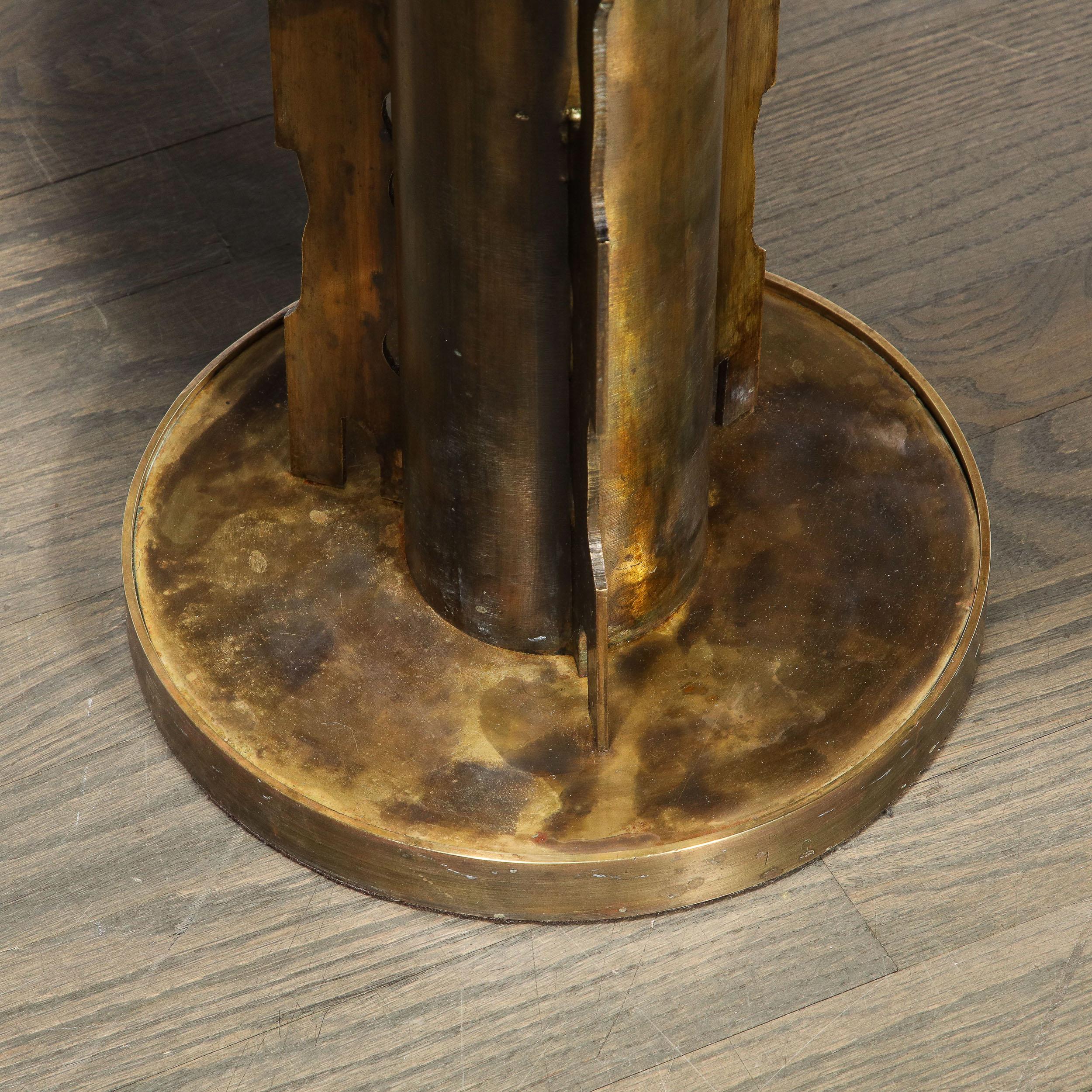 Bronze Etruscan Side Table Styled after Picasso by Philip & Kelvin Laverne  7