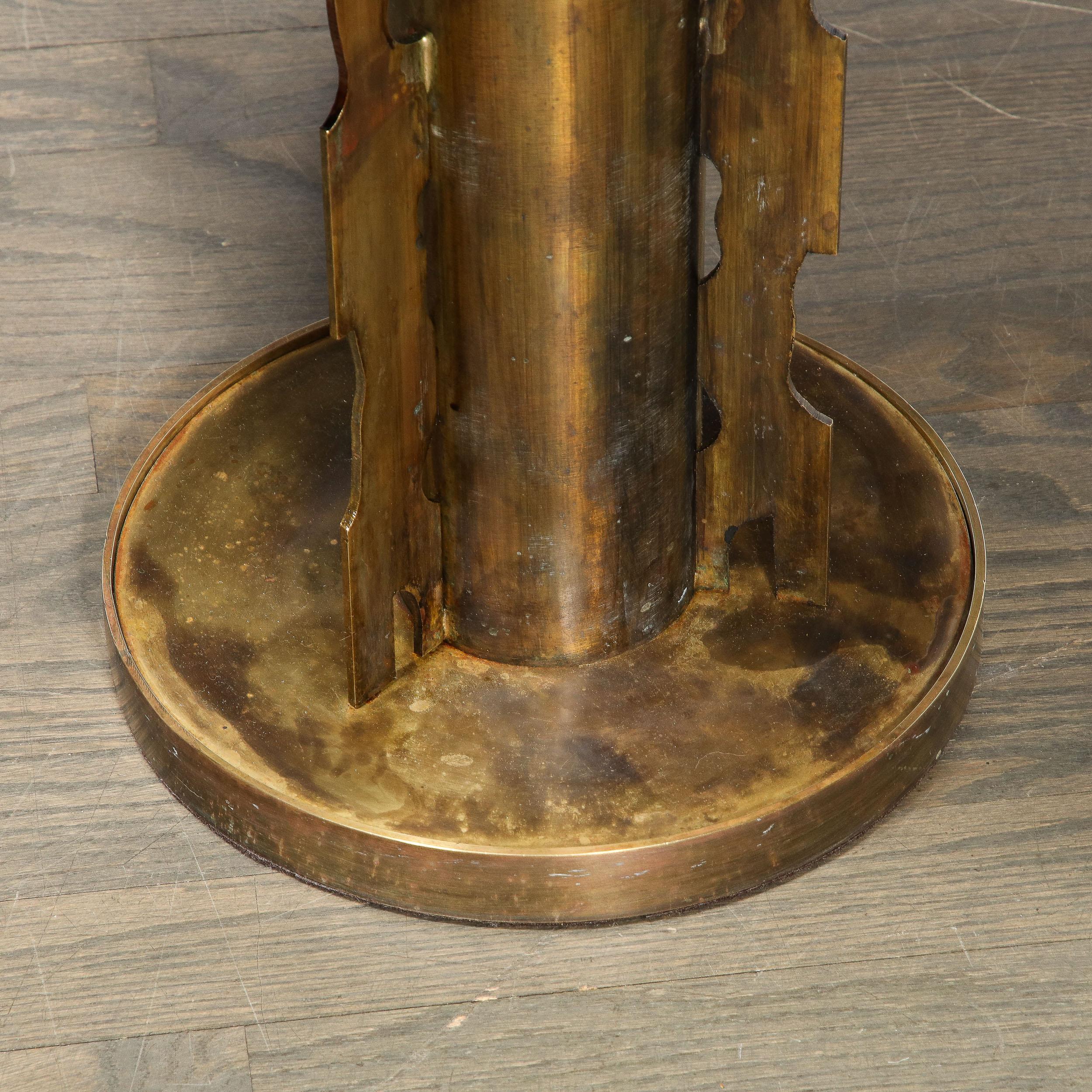 Bronze Etruscan Side Table Styled after Picasso by Philip & Kelvin Laverne  1