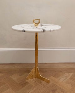 Bronze & Exotic Marble Cocktail Table by Costantini, Bellance Marmol, In Stock