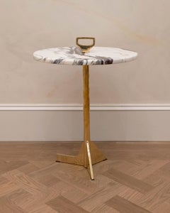 Bronze & Exotic Marble Cocktail Table by Costantini, Bellance Marmol, In Stock