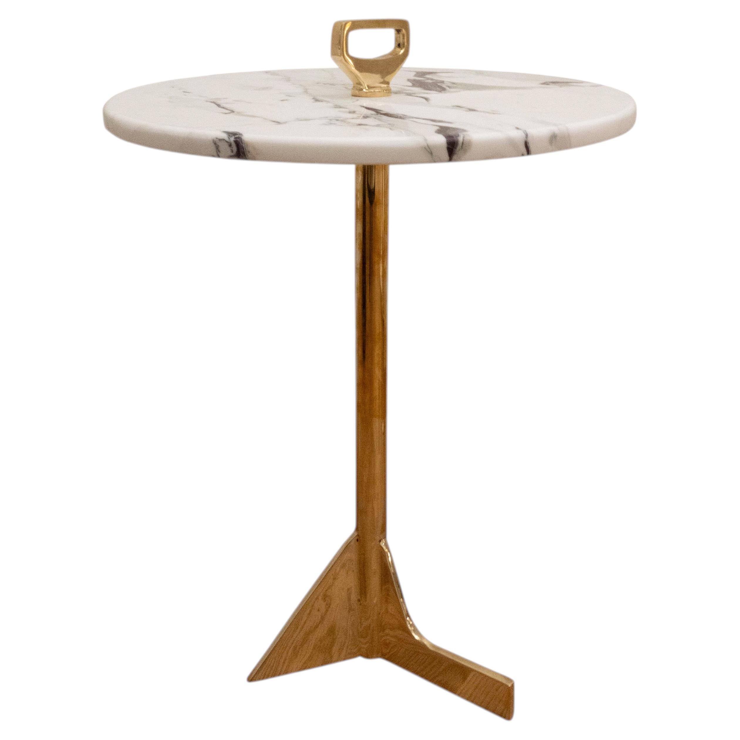 Bronze and Exotic Marble Cocktail Table by Costantini, Bellance Marmol, in stock en venta