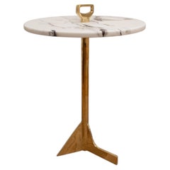 Bronze & Exotic Marble Cocktail Table by Costantini, Bellance Marmol, In Stock