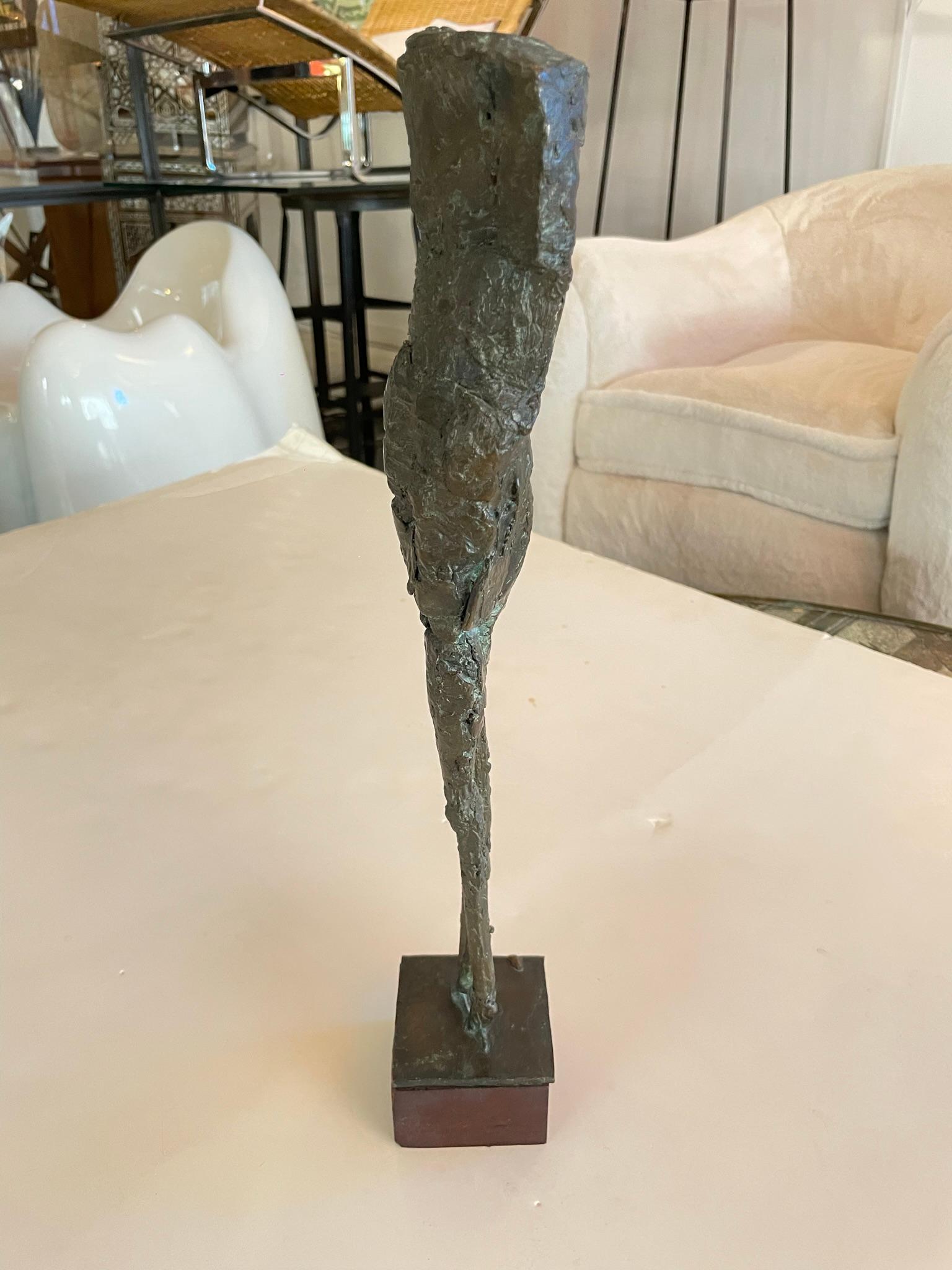Bronze Expressionist Sculpture, in the Style of Giacometti In Good Condition In Los Angeles, CA