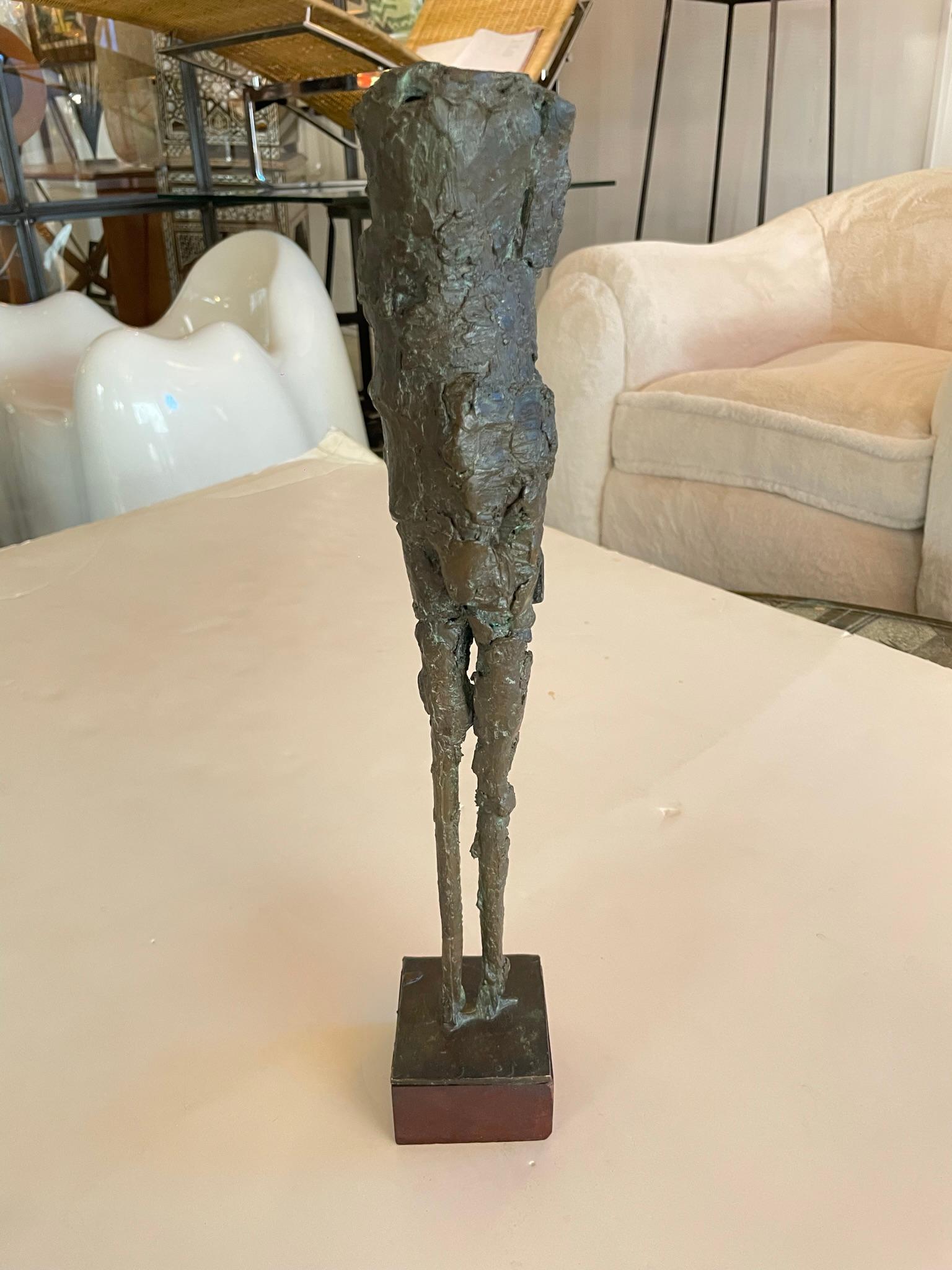 20th Century Bronze Expressionist Sculpture, in the Style of Giacometti