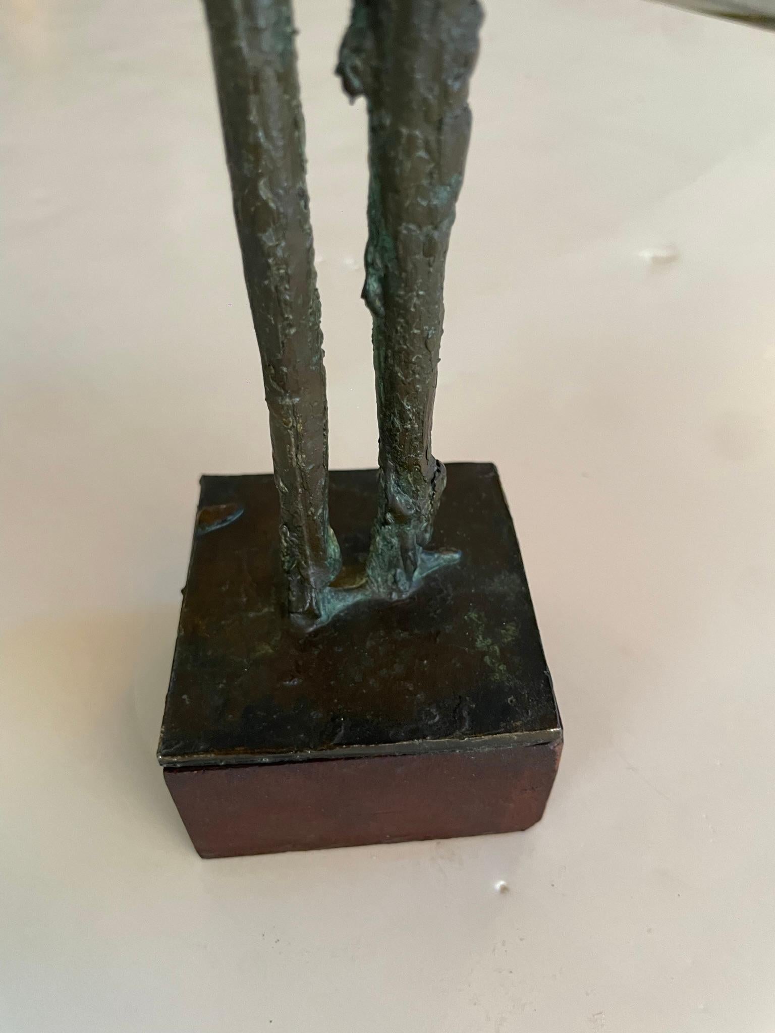 Bronze Expressionist Sculpture, in the Style of Giacometti 1