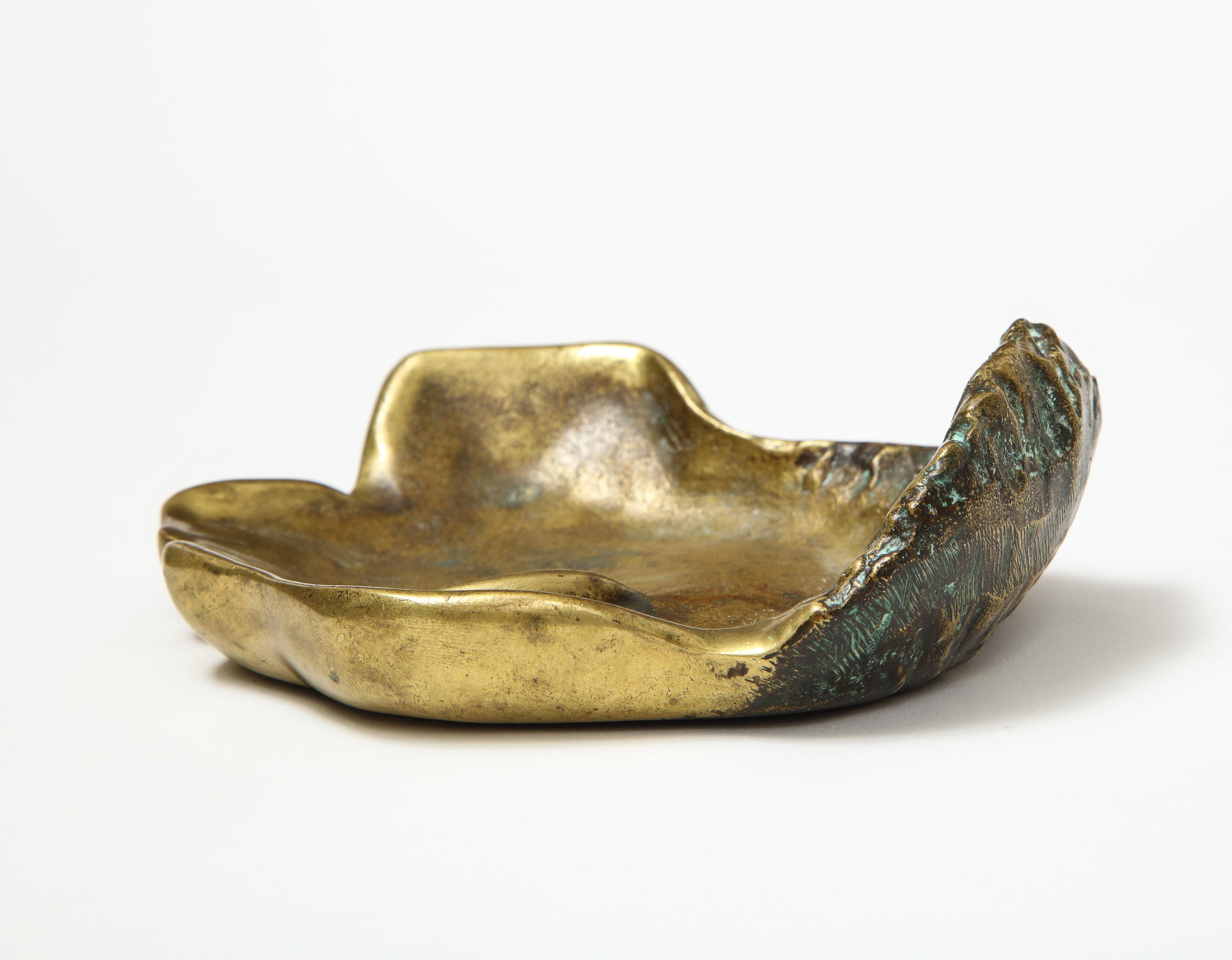 Bronze Face Dish, France, circa 1960s 1