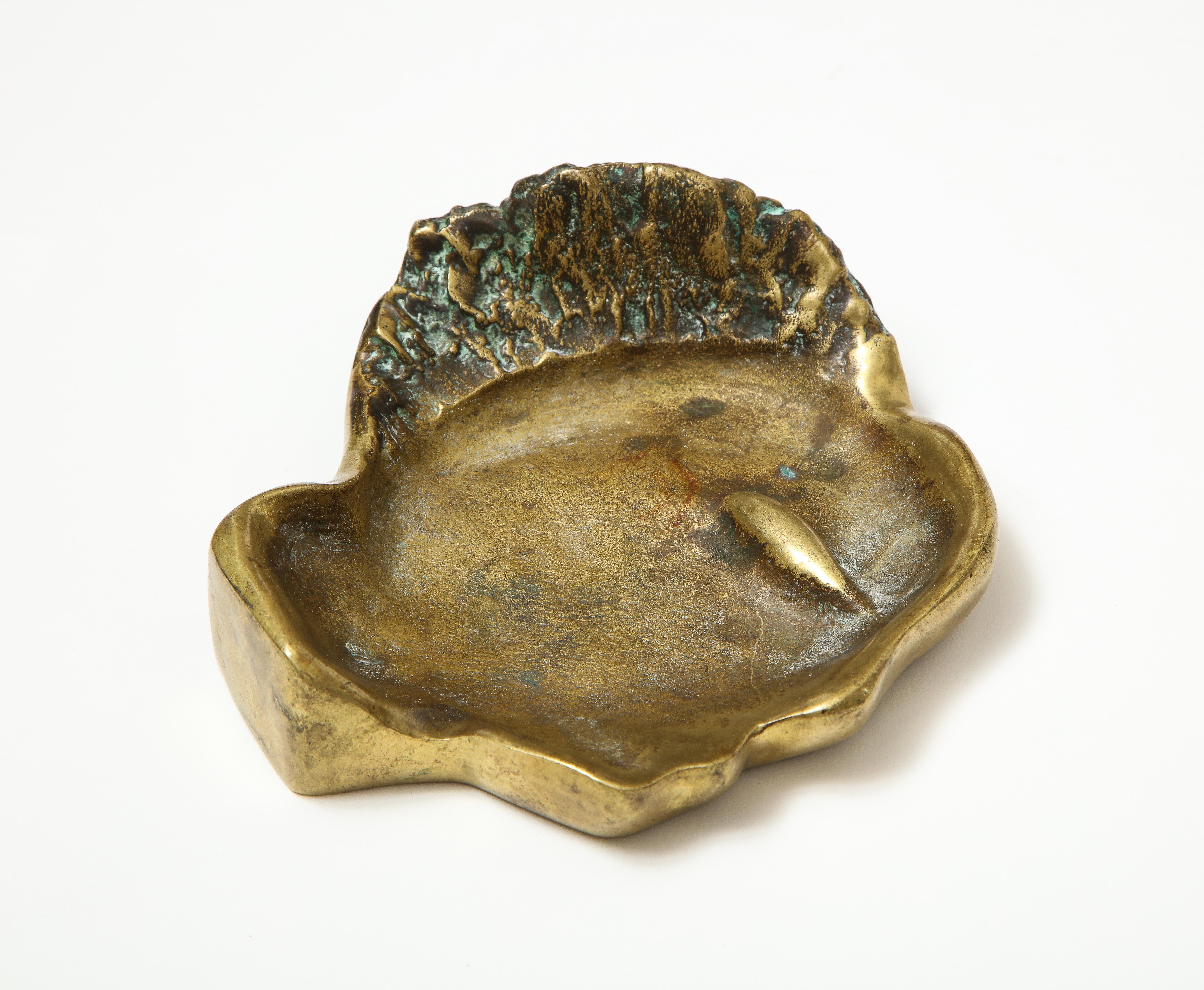 Bronze Face Dish, France, circa 1960s 3