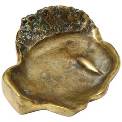 Bronze Face Dish, France, circa 1960s