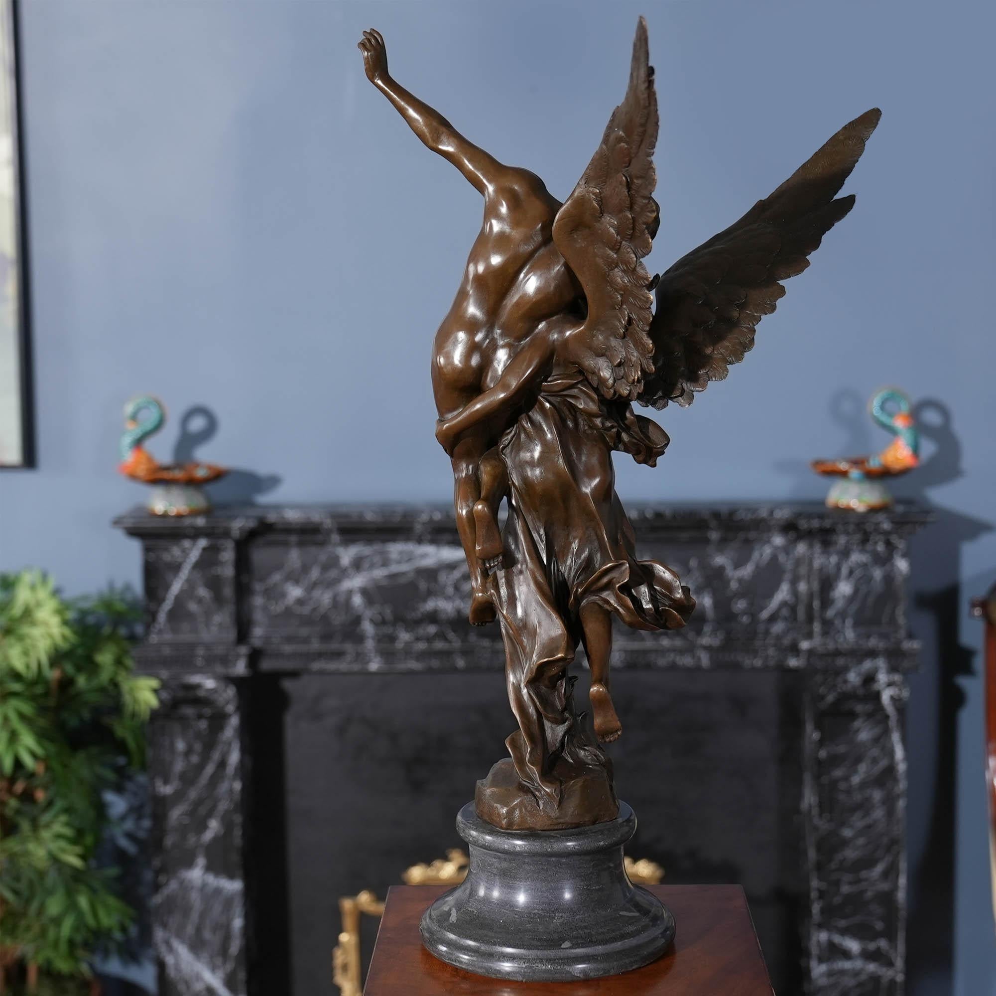 Bronze Fallen Soldier on Marble Base For Sale 5