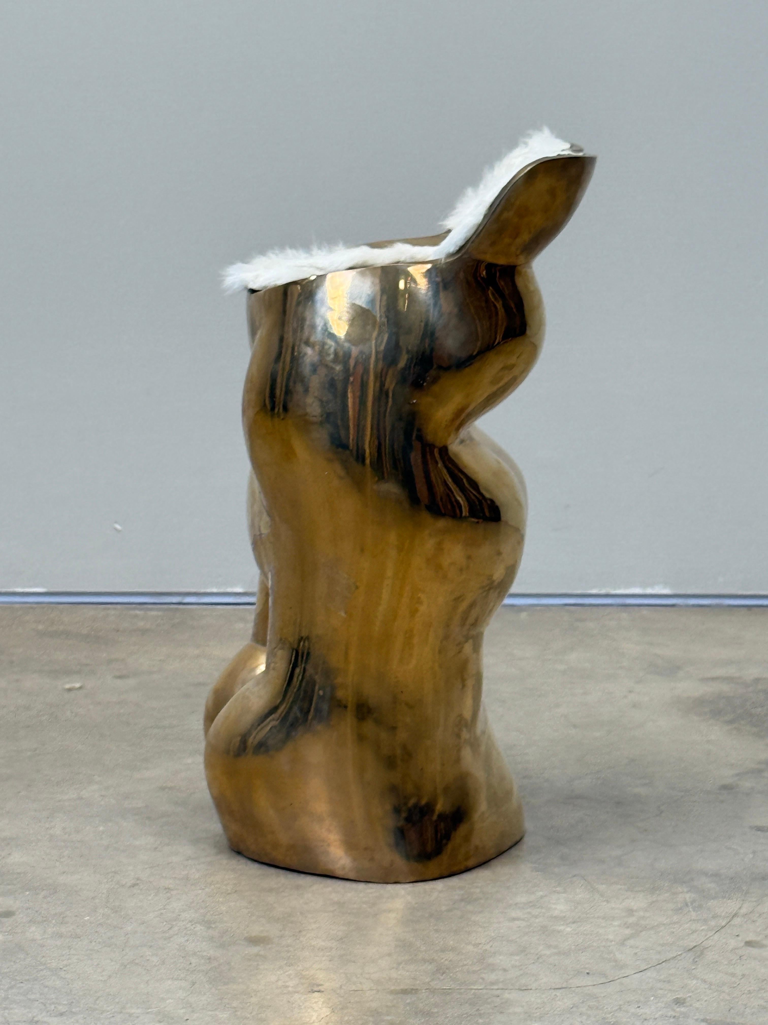 Bronze 'Fausto' Stool by Novello Finotti for Simon Gavina im Angebot 6