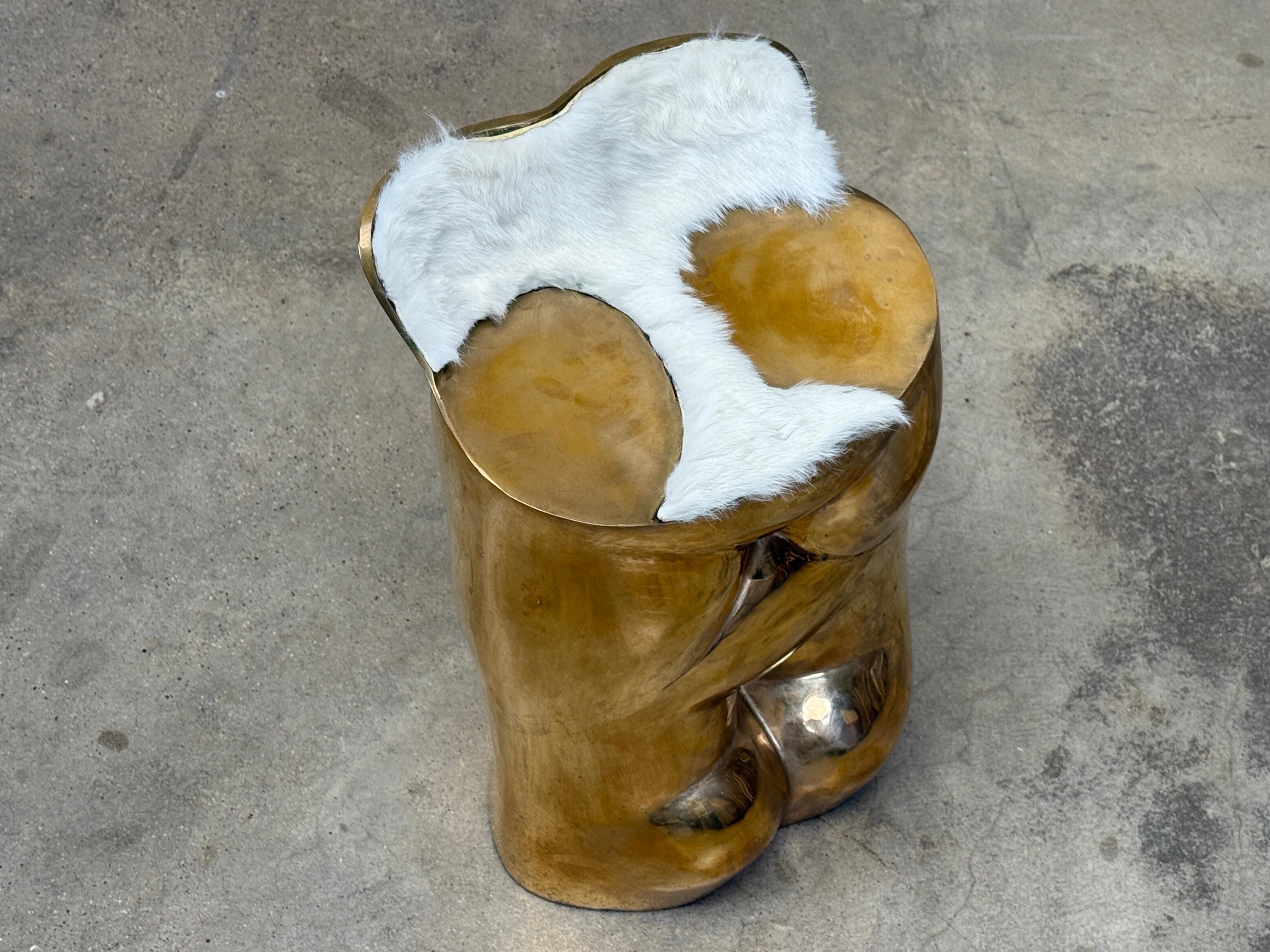 Bronze 'Fausto' Stool by Novello Finotti for Simon Gavina im Angebot 9