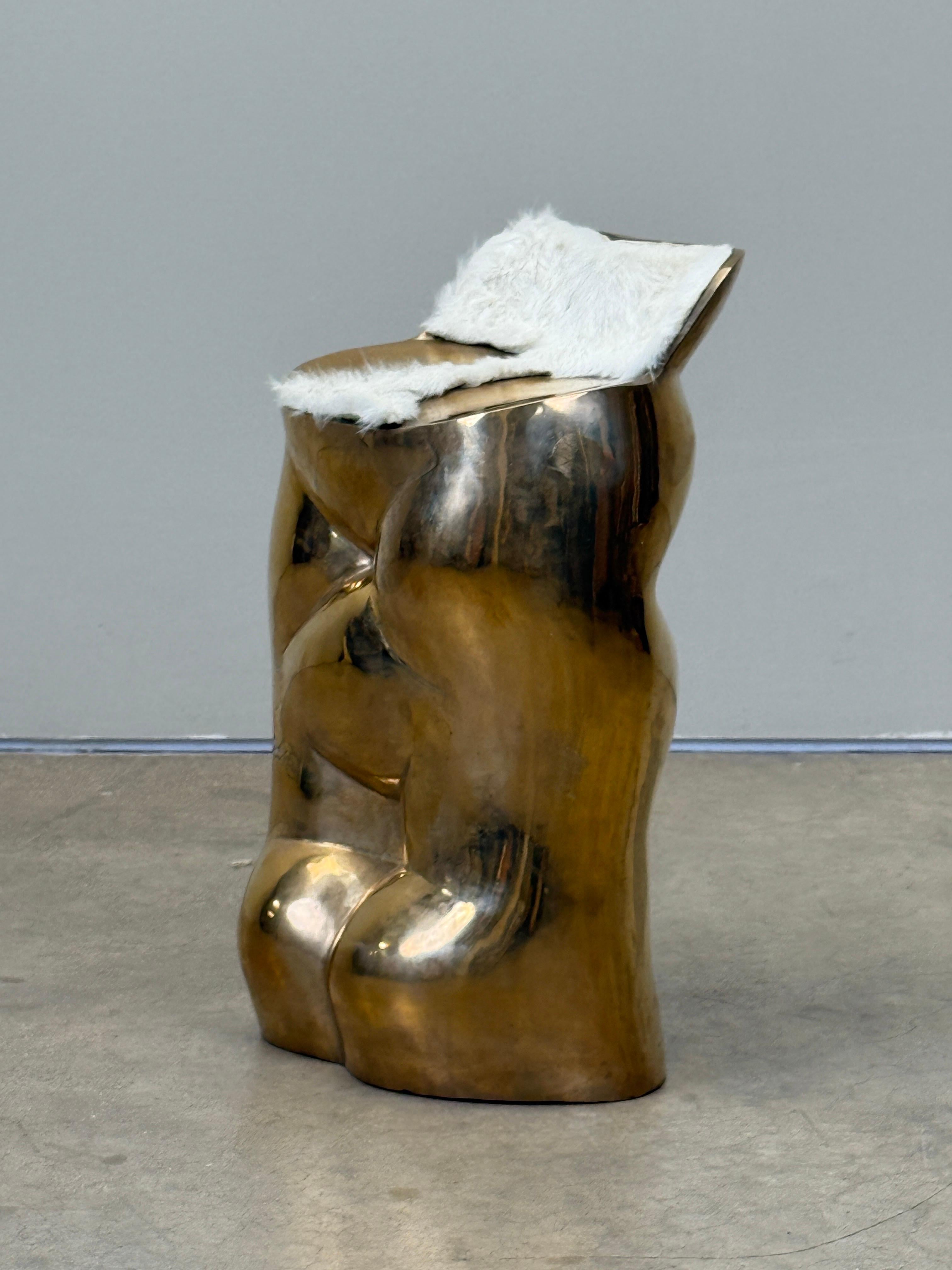 Bronze 'Fausto' Stool by Novello Finotti for Simon Gavina im Angebot 13