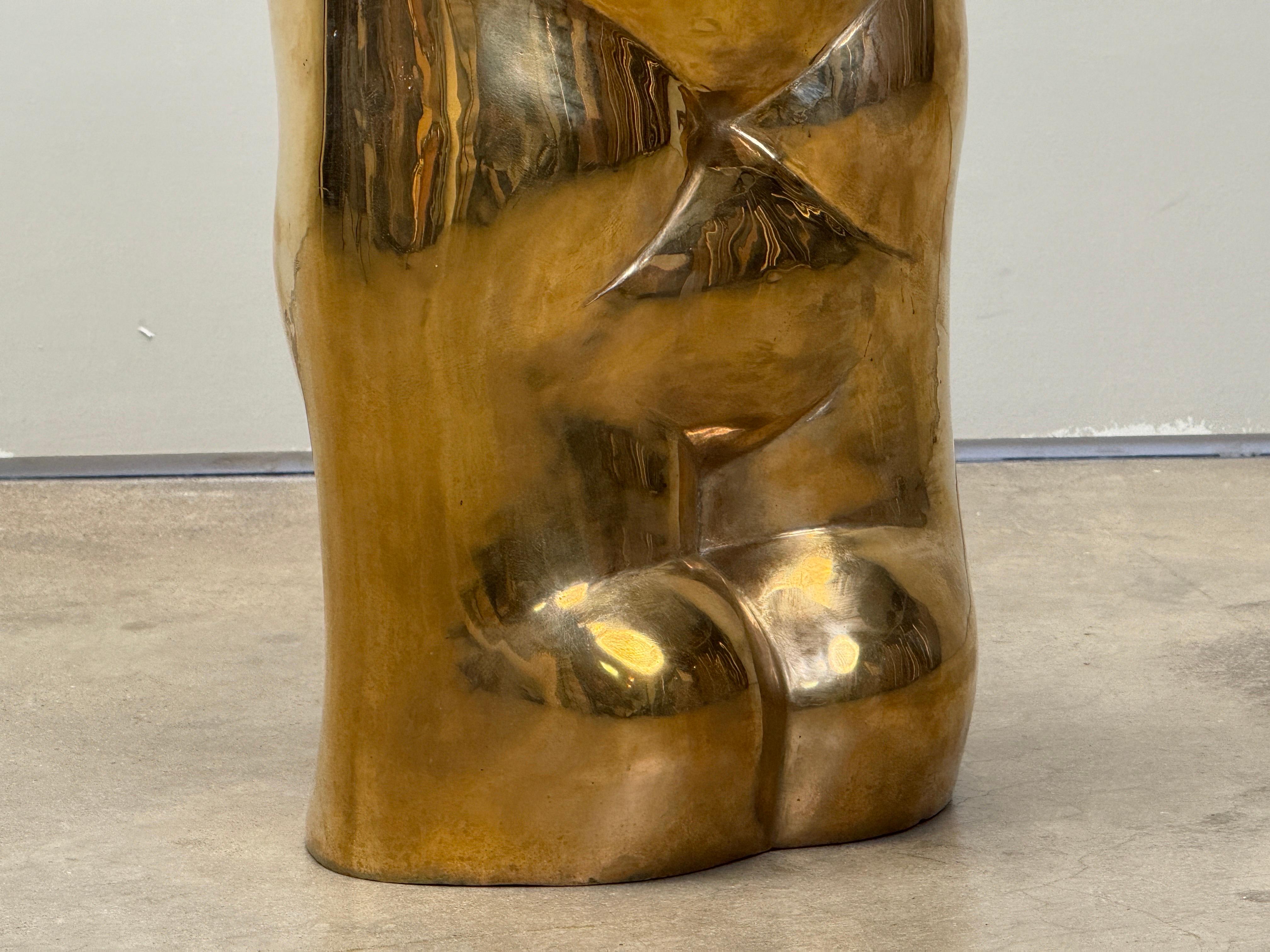 Bronze 'Fausto' Stool by Novello Finotti for Simon Gavina im Angebot 1