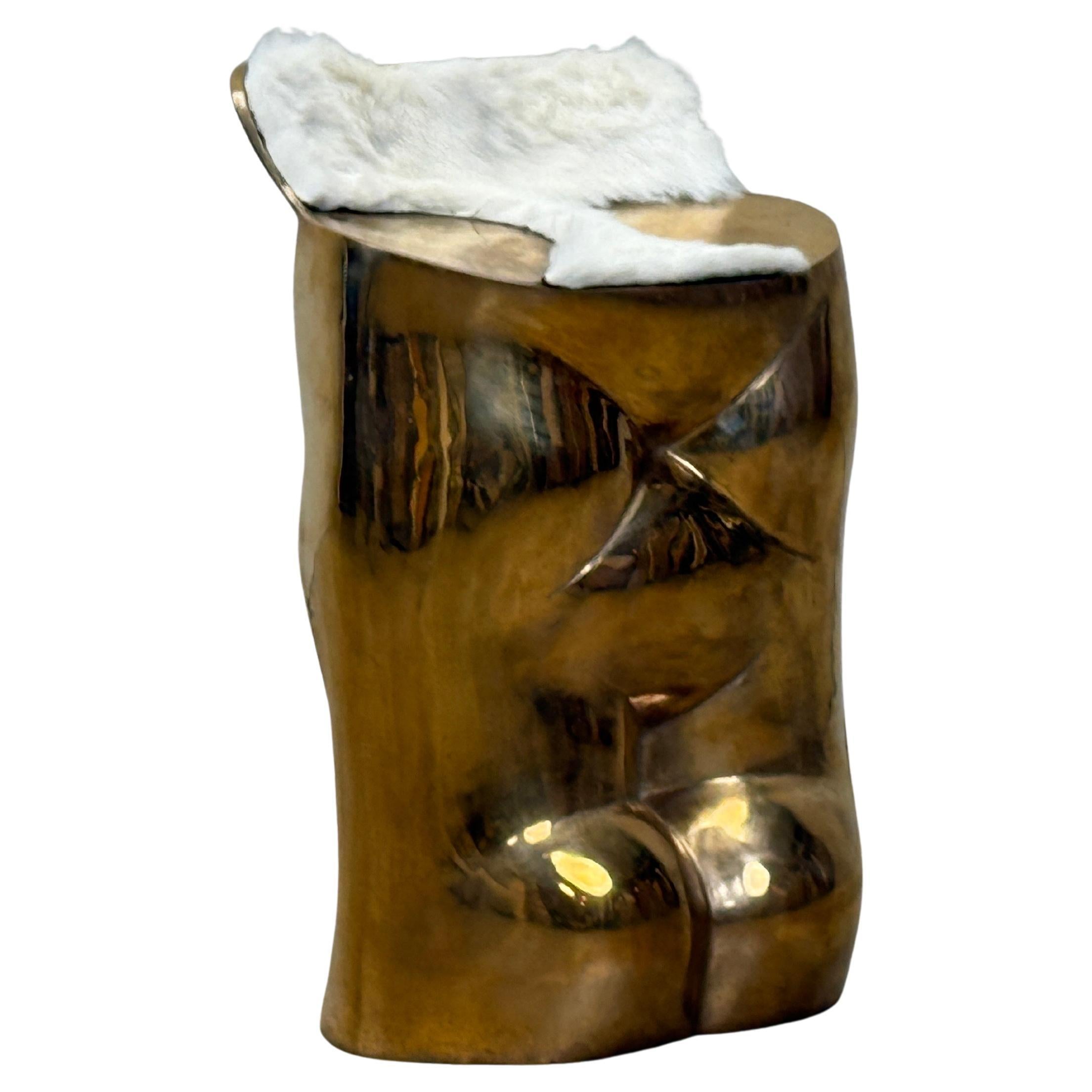 Bronze 'Fausto' Stool by Novello Finotti for Simon Gavina im Angebot