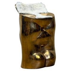 Sgabello 'Fausto' in bronzo di Novello Finotti per Simon Gavina