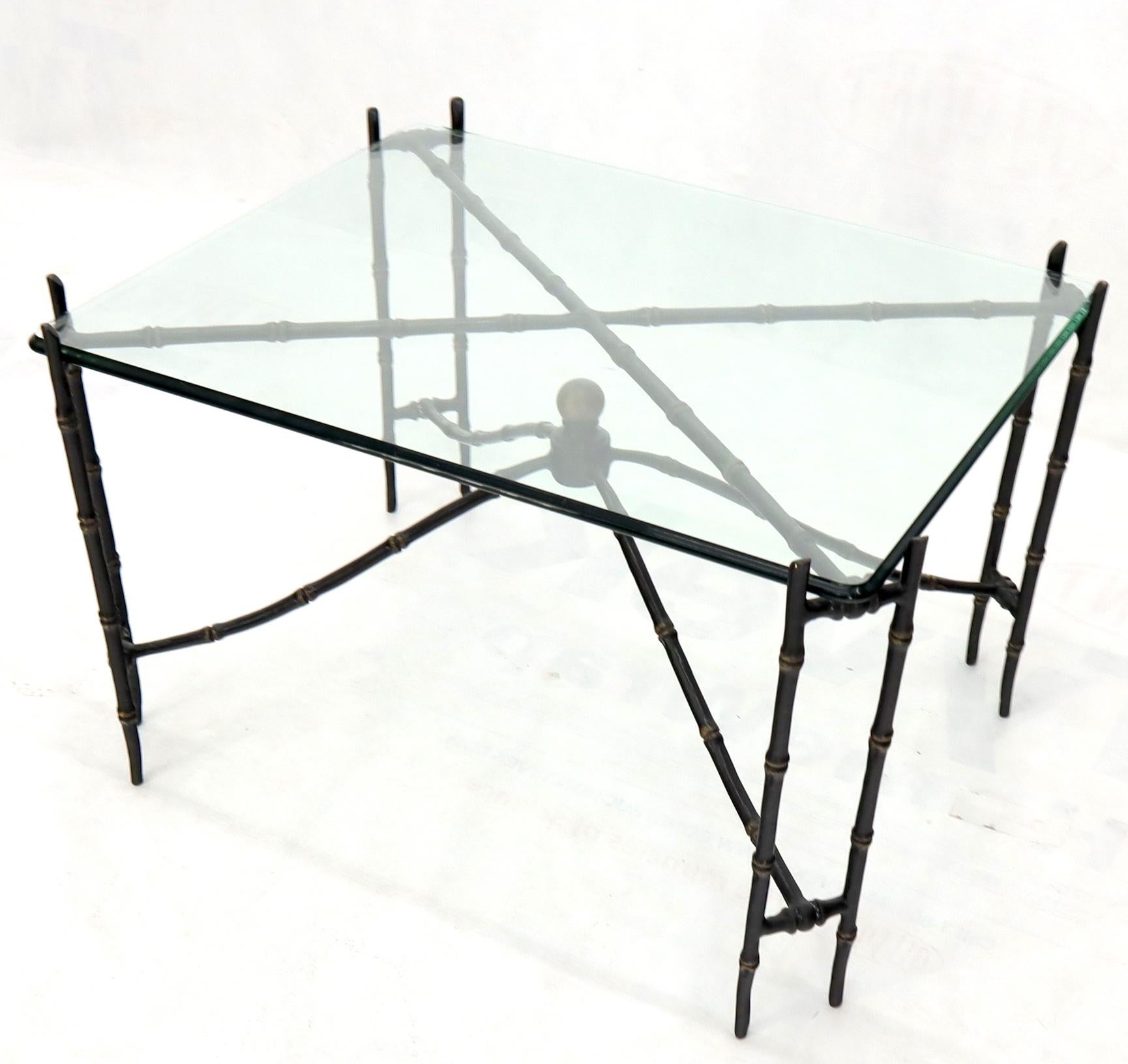 bamboo glass table