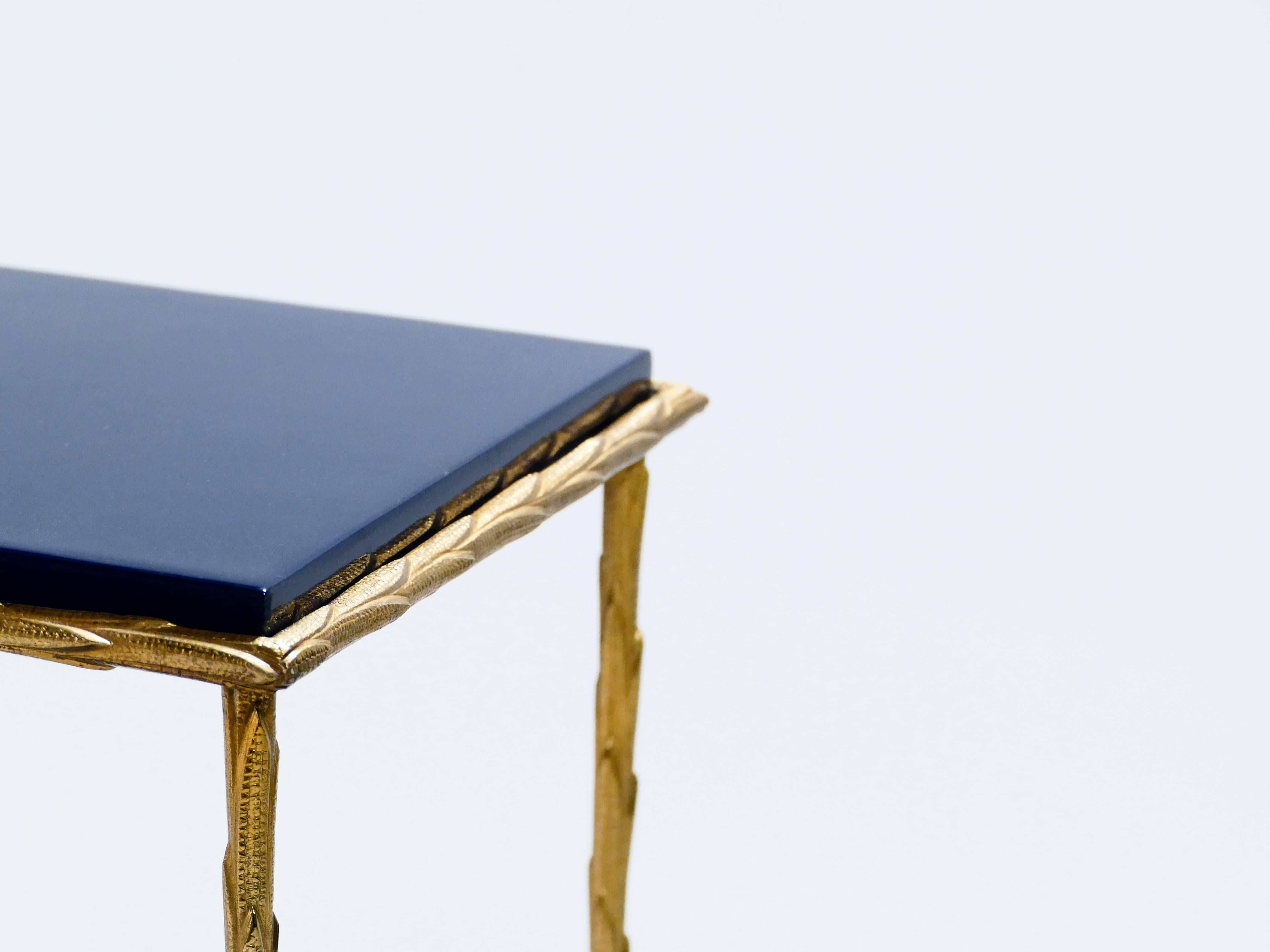 Bronze Faux Bamboo Side Tables by Maison Baguès, 1960s 5