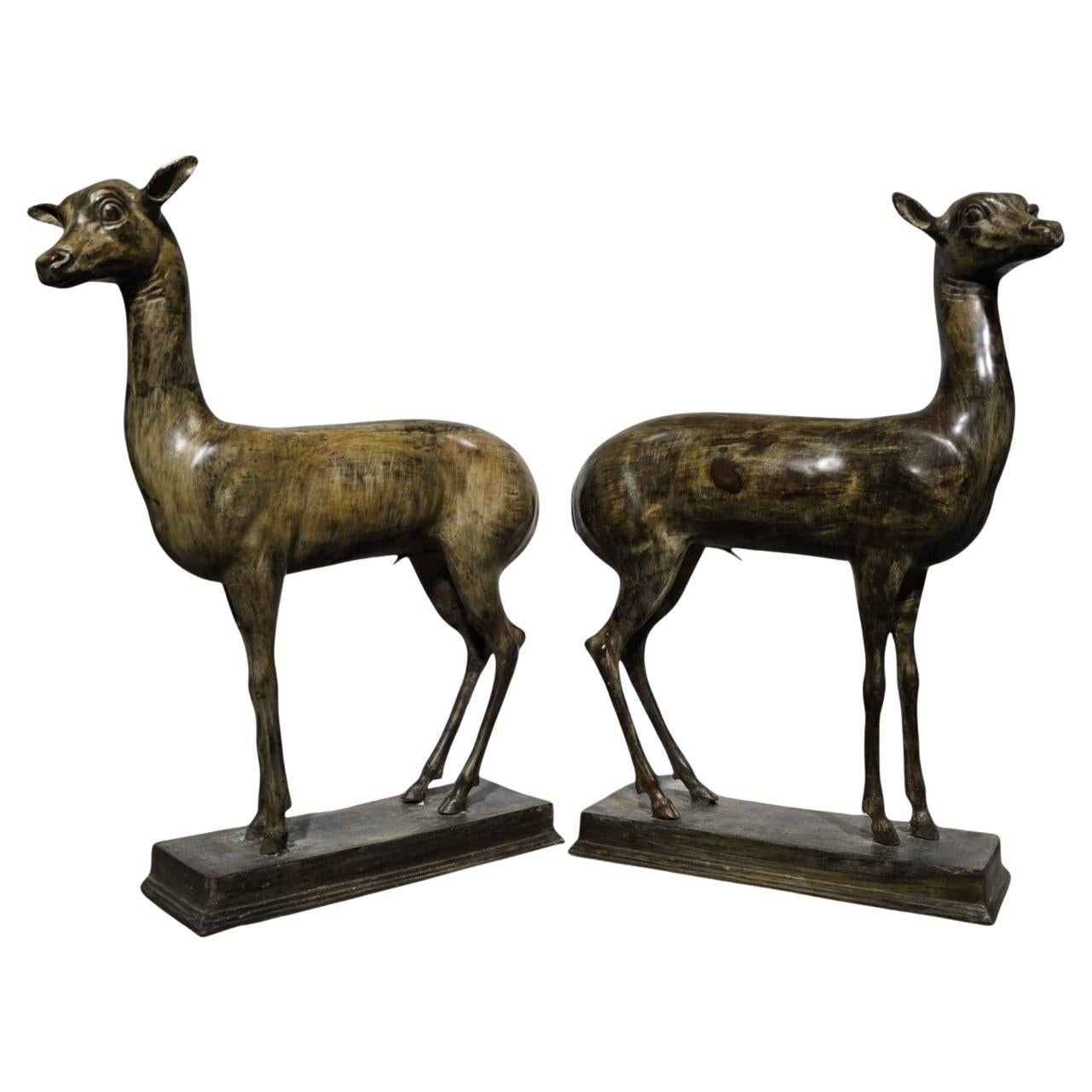 Cerbiatti in bronzo dalla Villa dei Papiri, Ercolano
