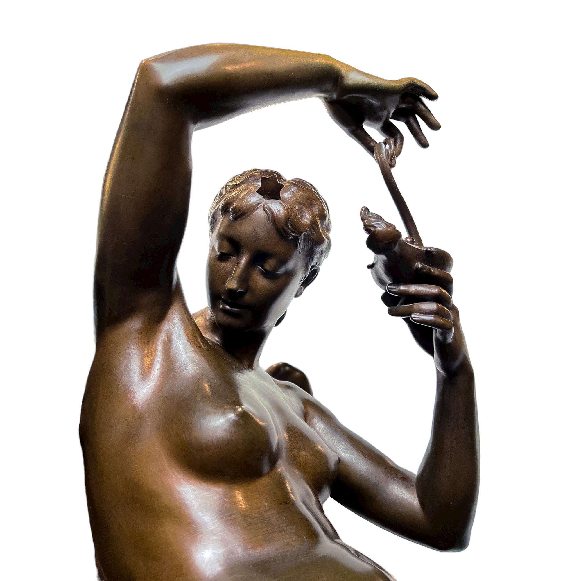19th Century Bronze Female Figural statue 