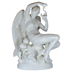 Bronze Female Figural statue "Le Crépuscule" by Emile-Andre Boisseau
