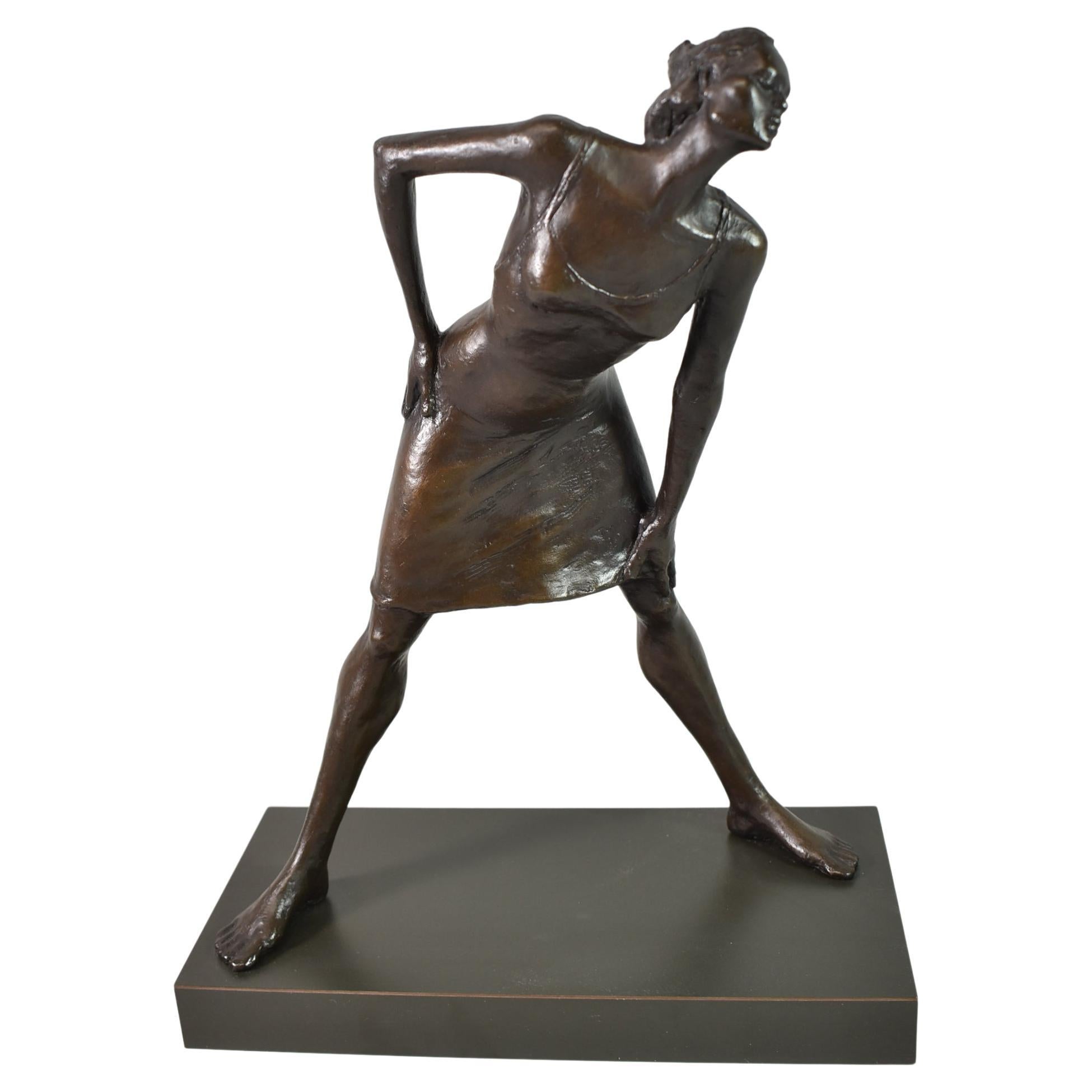 Bronze Female Figural Statue Norma Penchansky Glasser 1987 For Sale