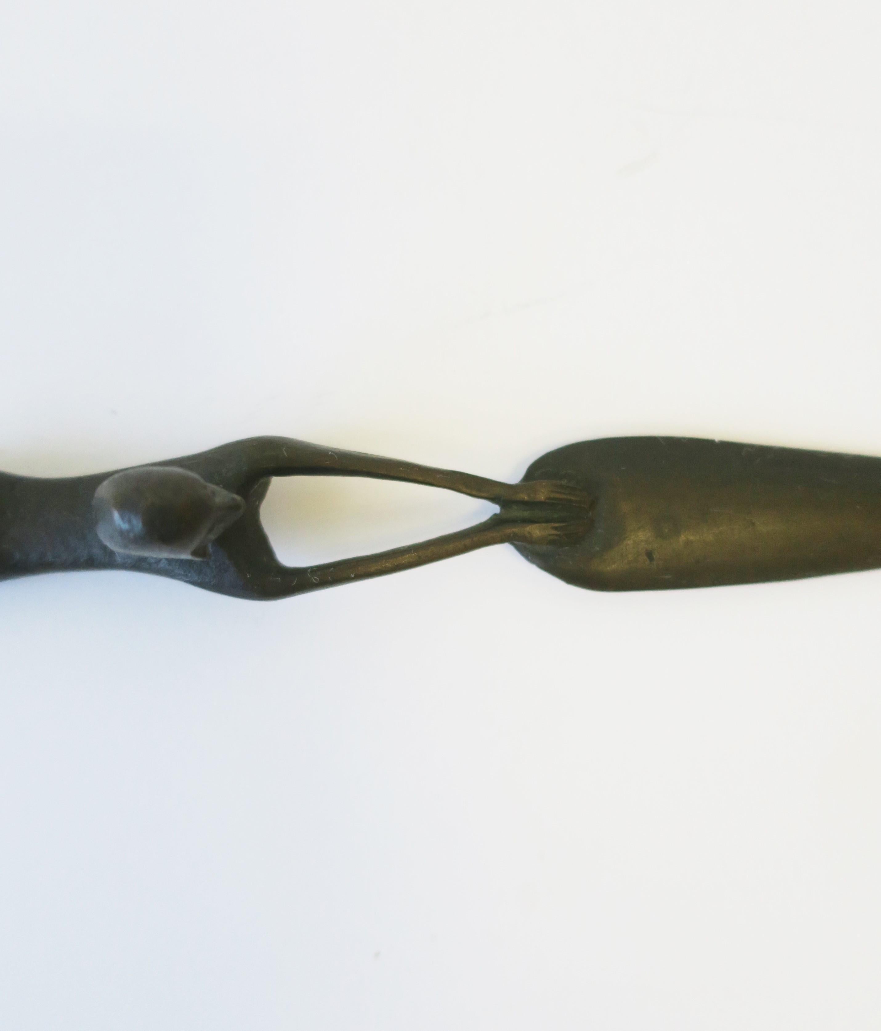 Bronze Female Figurative Letter Opener 3