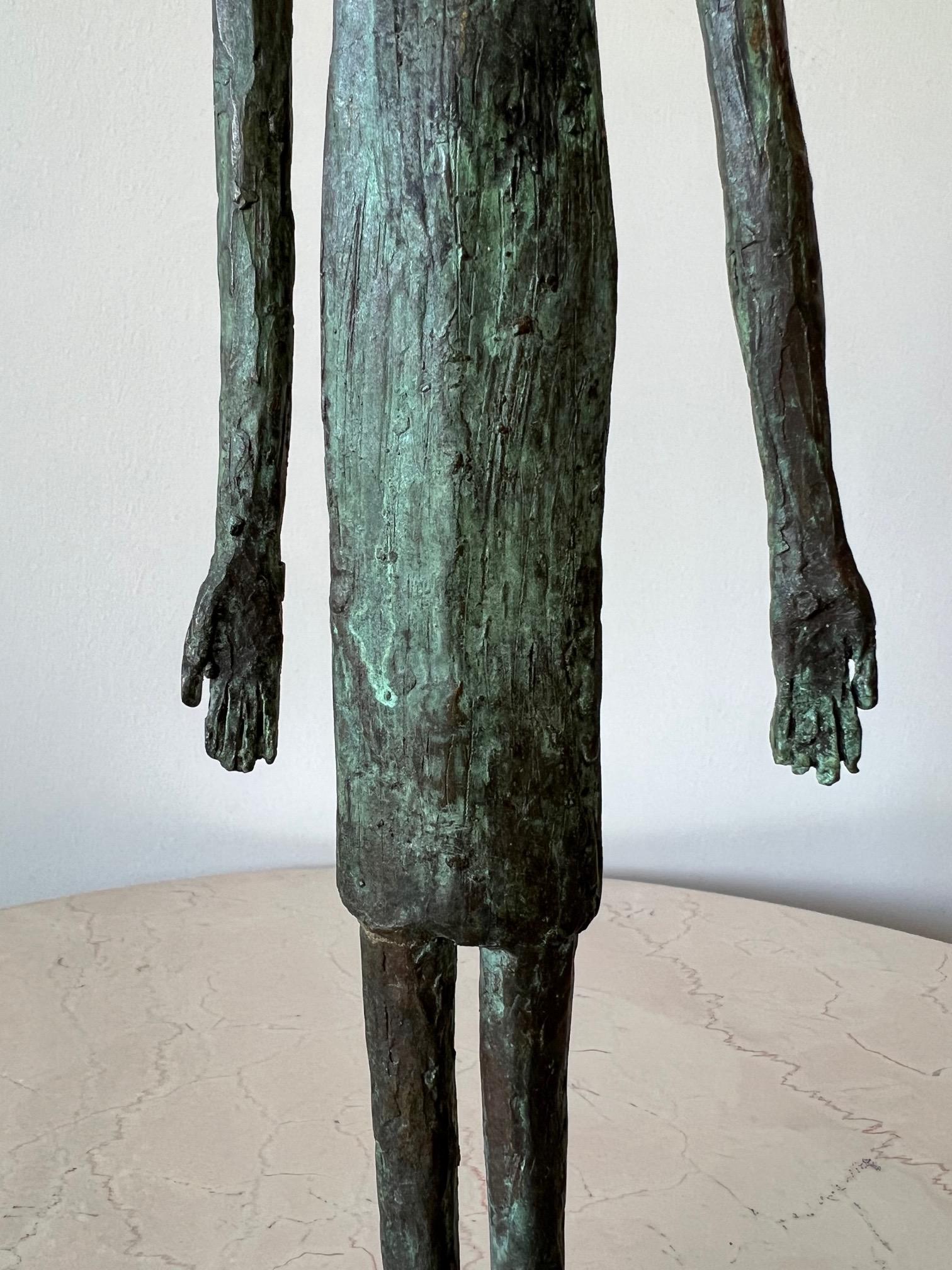 Figure féminine en bronze d'Anne Van Kleeck, années 1960 en vente 4