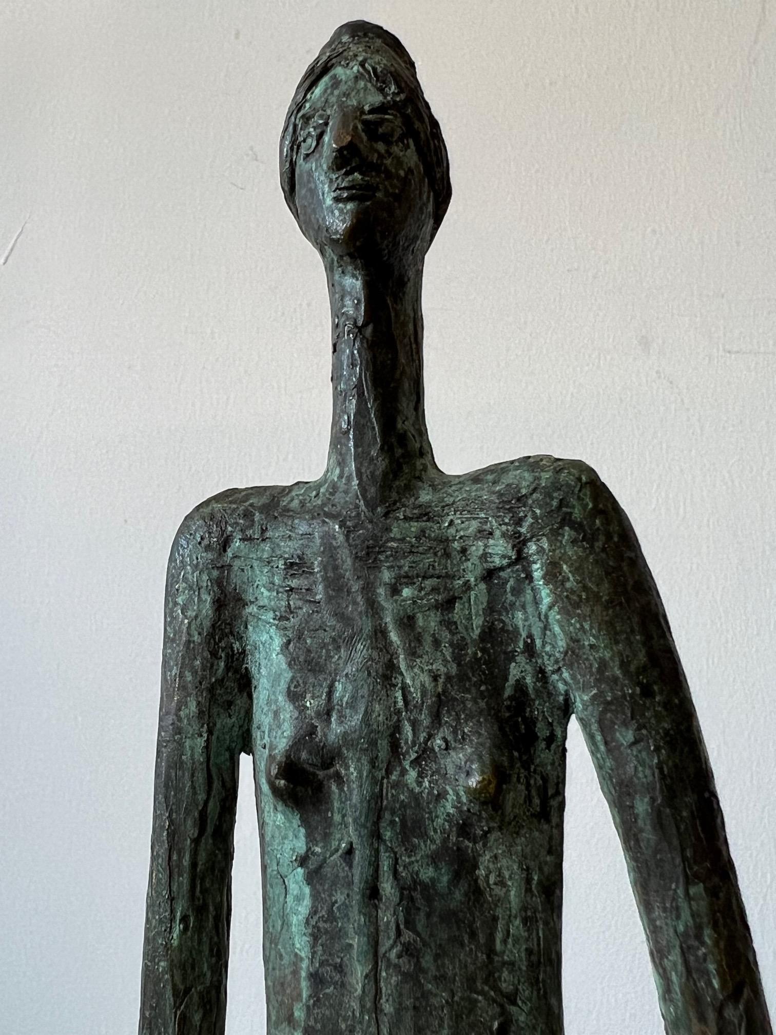 Mid-20th Century Bronze Female Figure by Anne Van Kleeck, circa 1960s For Sale