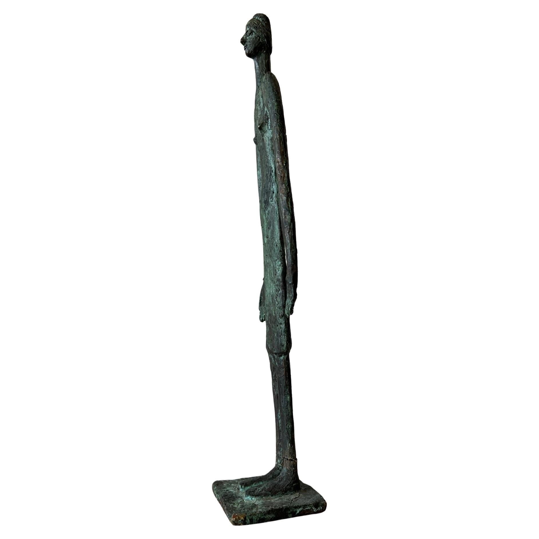 Bronzefigur einer weiblichen Figur von Anne Van Kleeck, ca. 1960er Jahre