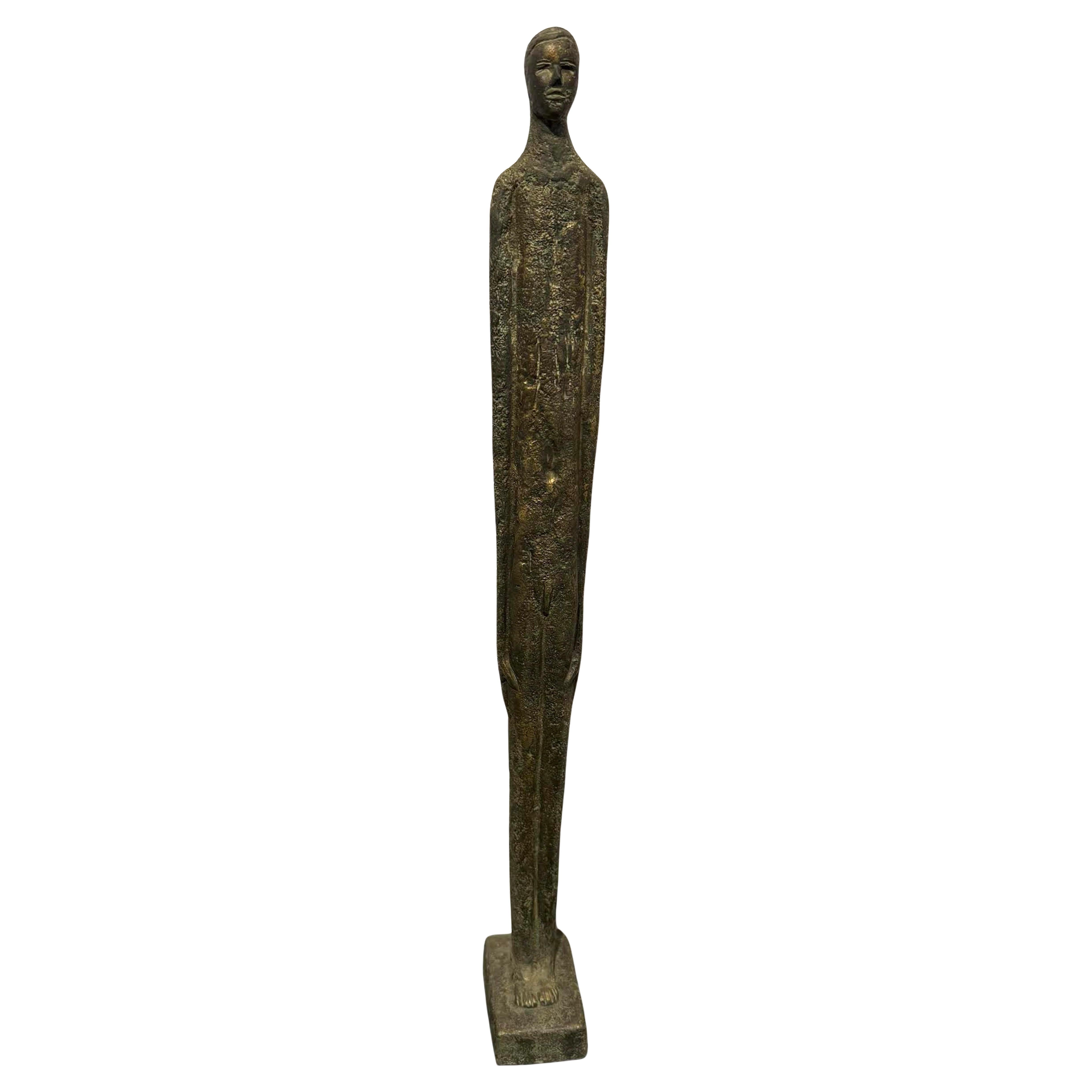 Bronze Female Figure Large Sculpture, Indonesia, Contemporary