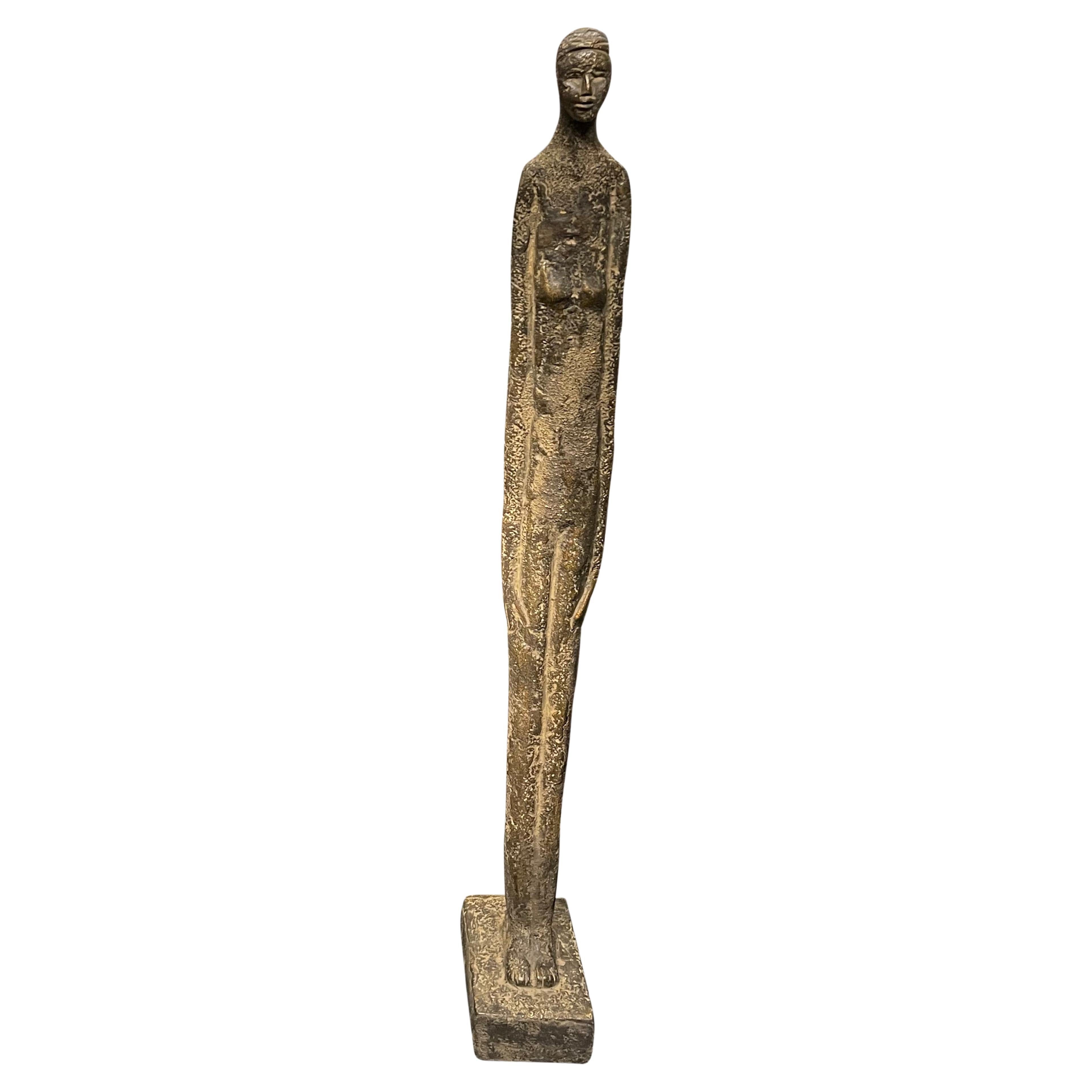 Escultura Mediana Figura Femenina Bronce, Indonesia, Contemporáneo en venta 1