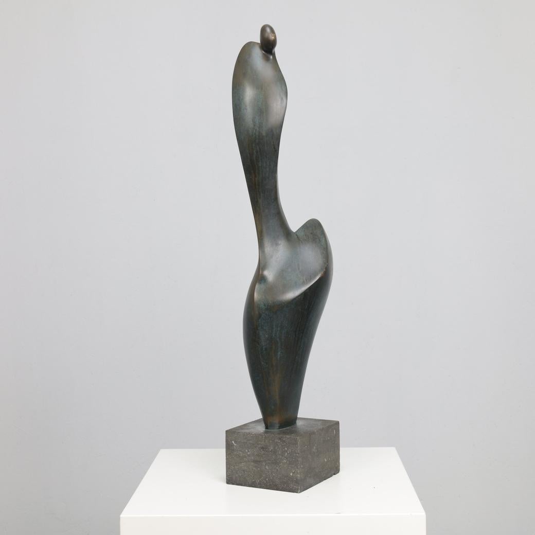 Olandese Bronze Female Figure Sculpture by Francine Govers, Netherlands, 1990s in vendita