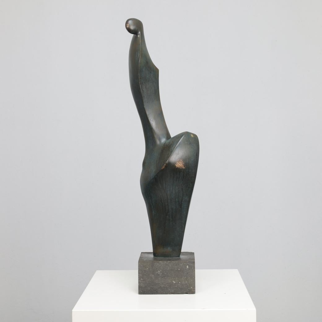 Bronze Female Figure Sculpture by Francine Govers, Netherlands, 1990s In condizioni buone in vendita a DE KWAKEL, NL