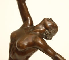 Bronze Female Nude Sculpture by Firenze, circa 1900