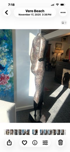 Life Size Bronze female sculpture French modernist