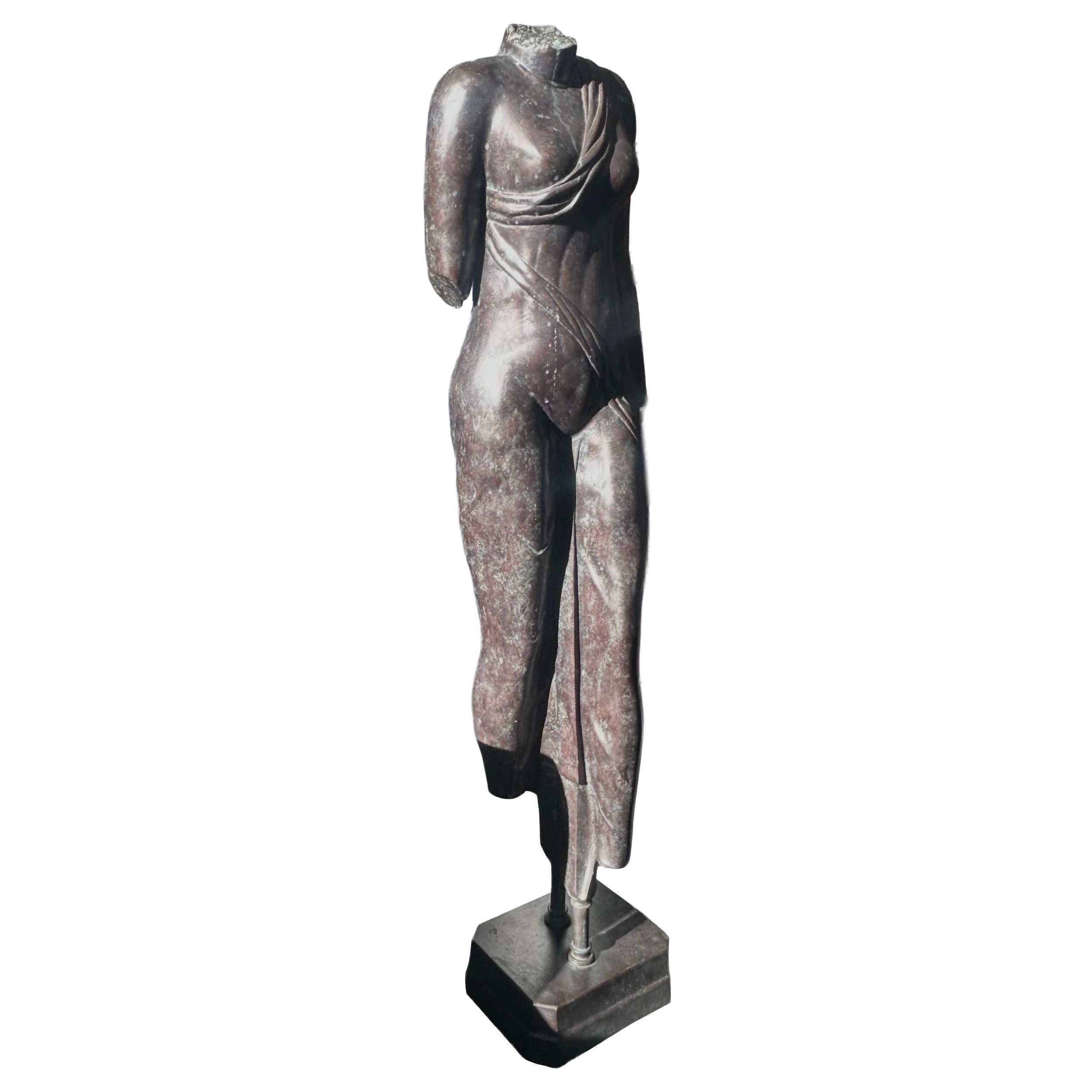 Life Size Bronze female sculpture French modernist