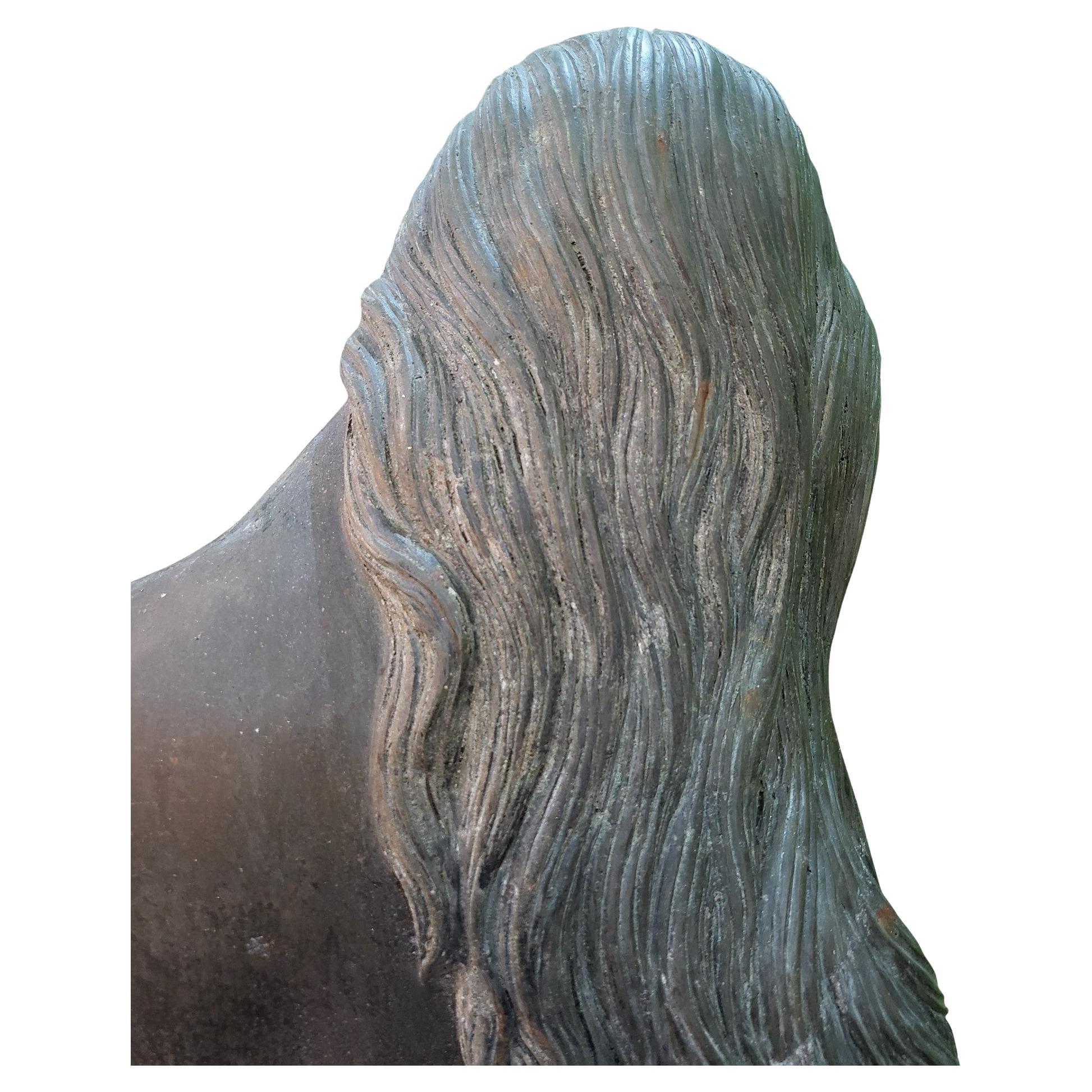 Precioso Bronce a Tamaño Natural de un Desnudo Femenino
Esta escultura se compró en una residencia de Escocia y estuvo en su jardín durante muchos años
Preciosa pátina
