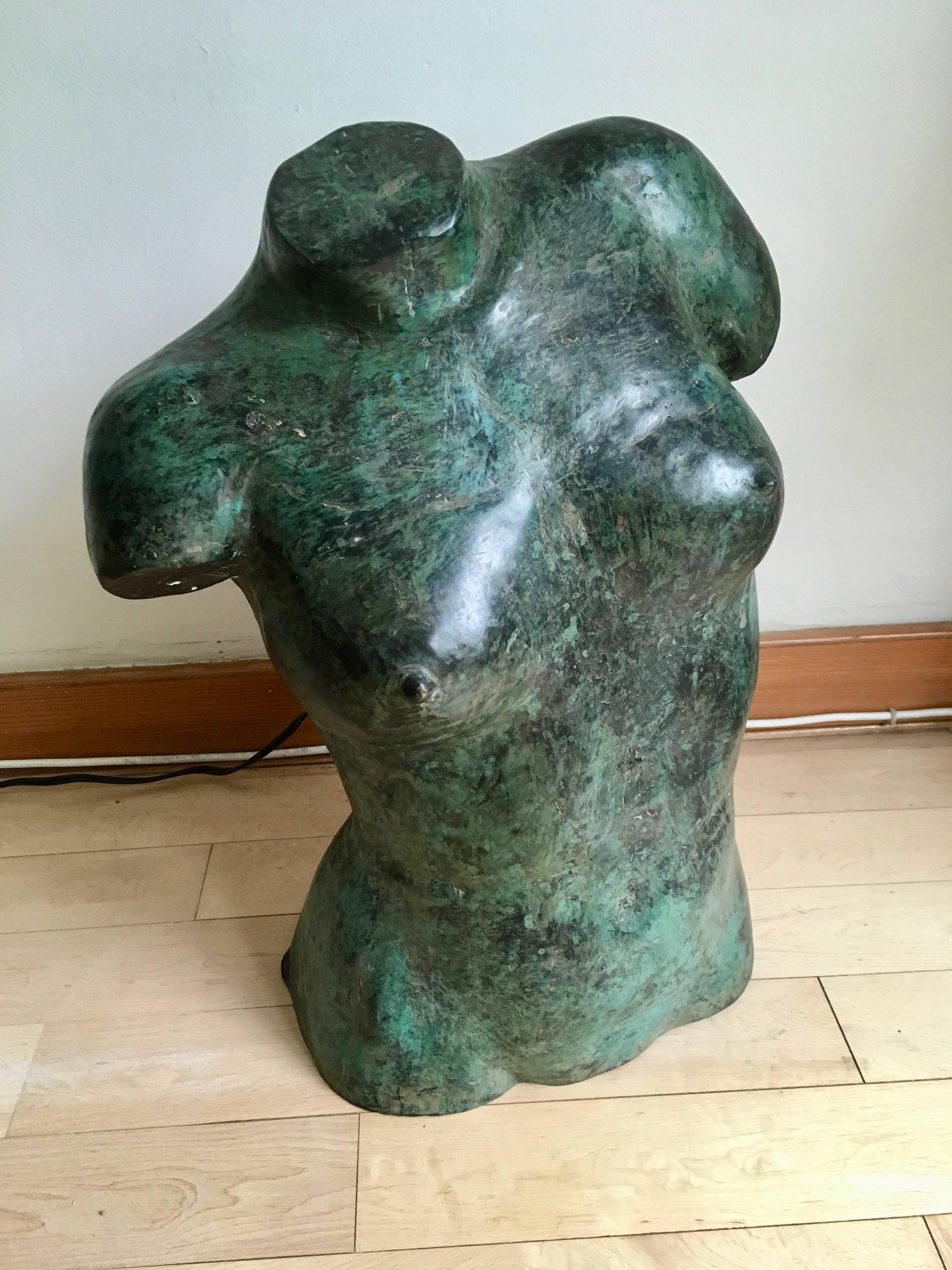 Stunning bronze bust from the 1970s. Stunning patina to bronze. Excellent condition. Impactful piece of art.