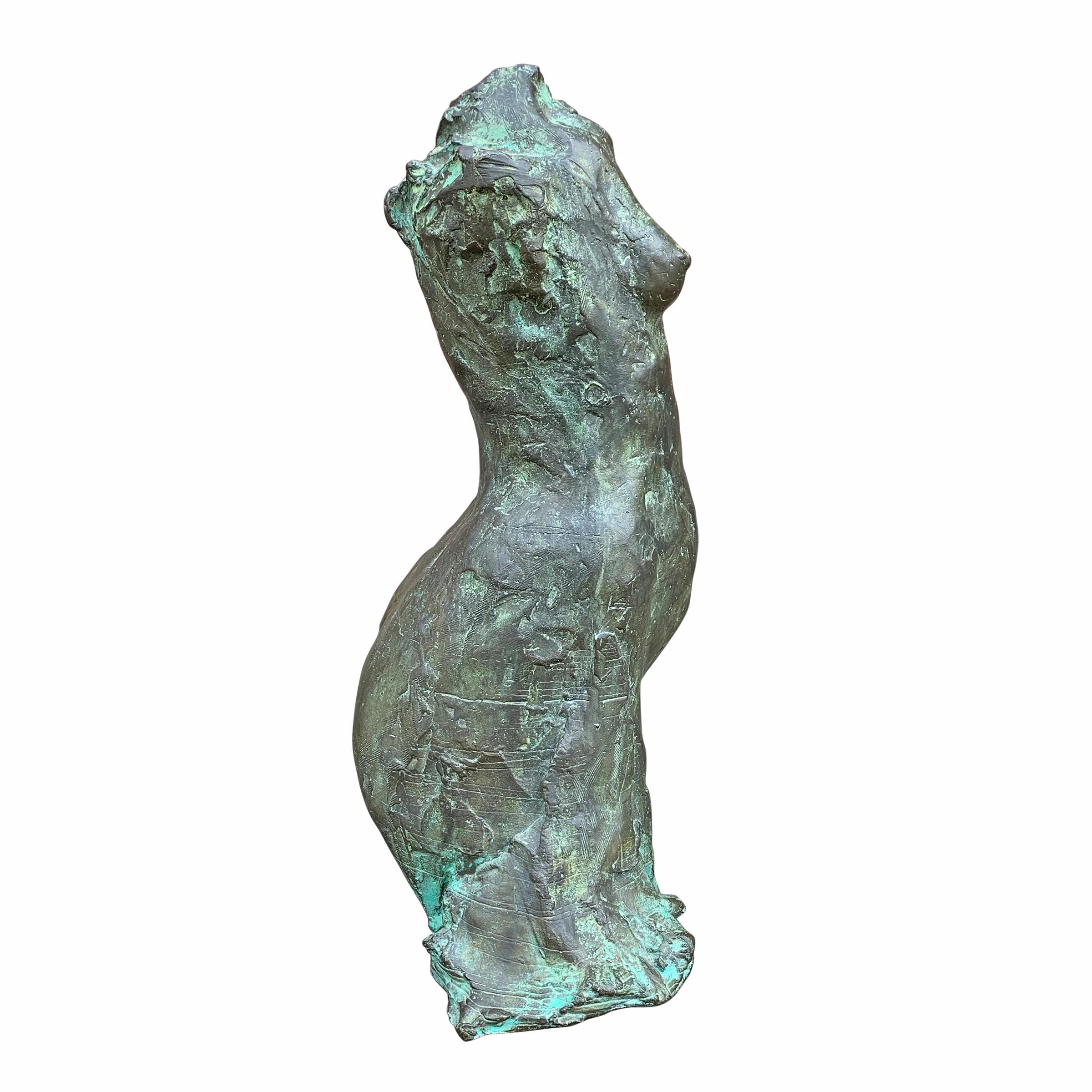 Bronze Female Torso Sculpture In Good Condition In Chicago, IL
