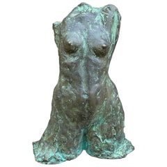 Bronze Female Torso Sculpture