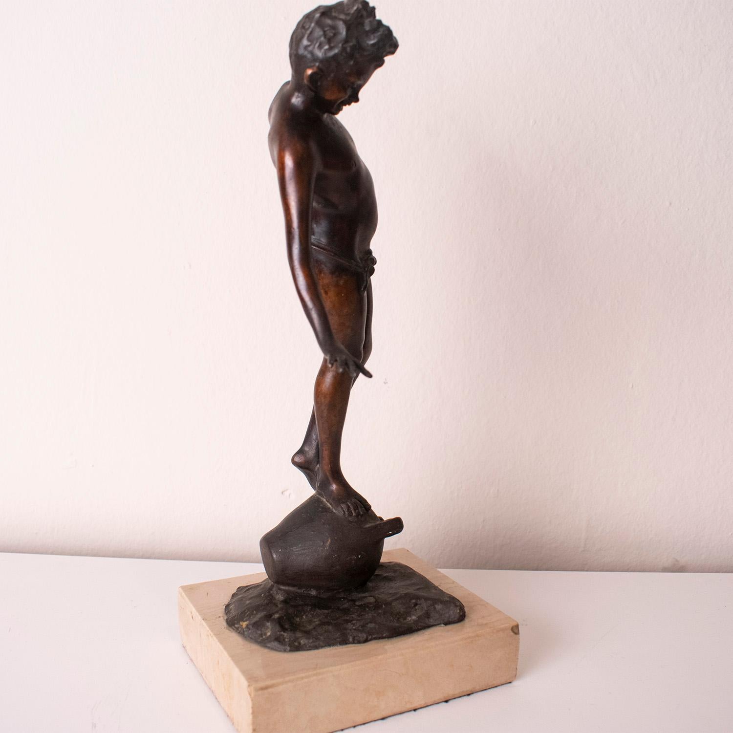 Fgure in bronzo di Gabriele Parente Circ 1850 in vendita 3