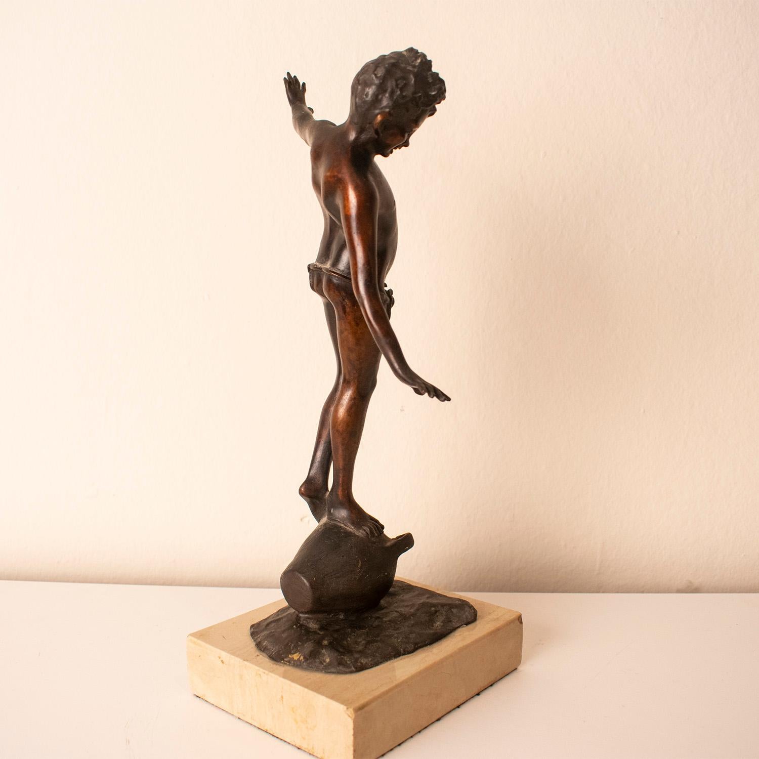 Fgure in bronzo di Gabriele Parente Circ 1850 in vendita 4