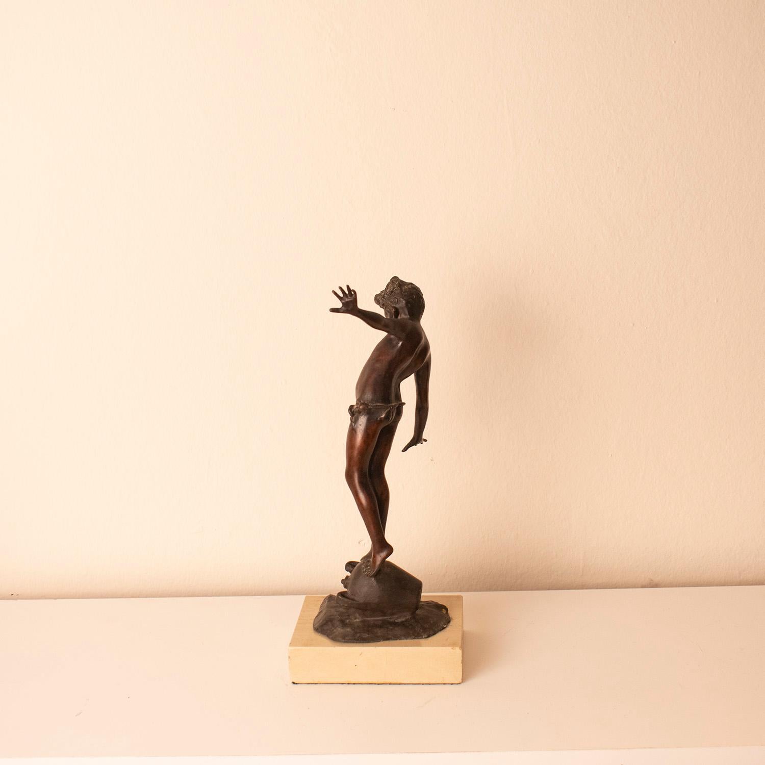 Bronzo Fgure in bronzo di Gabriele Parente Circ 1850 in vendita