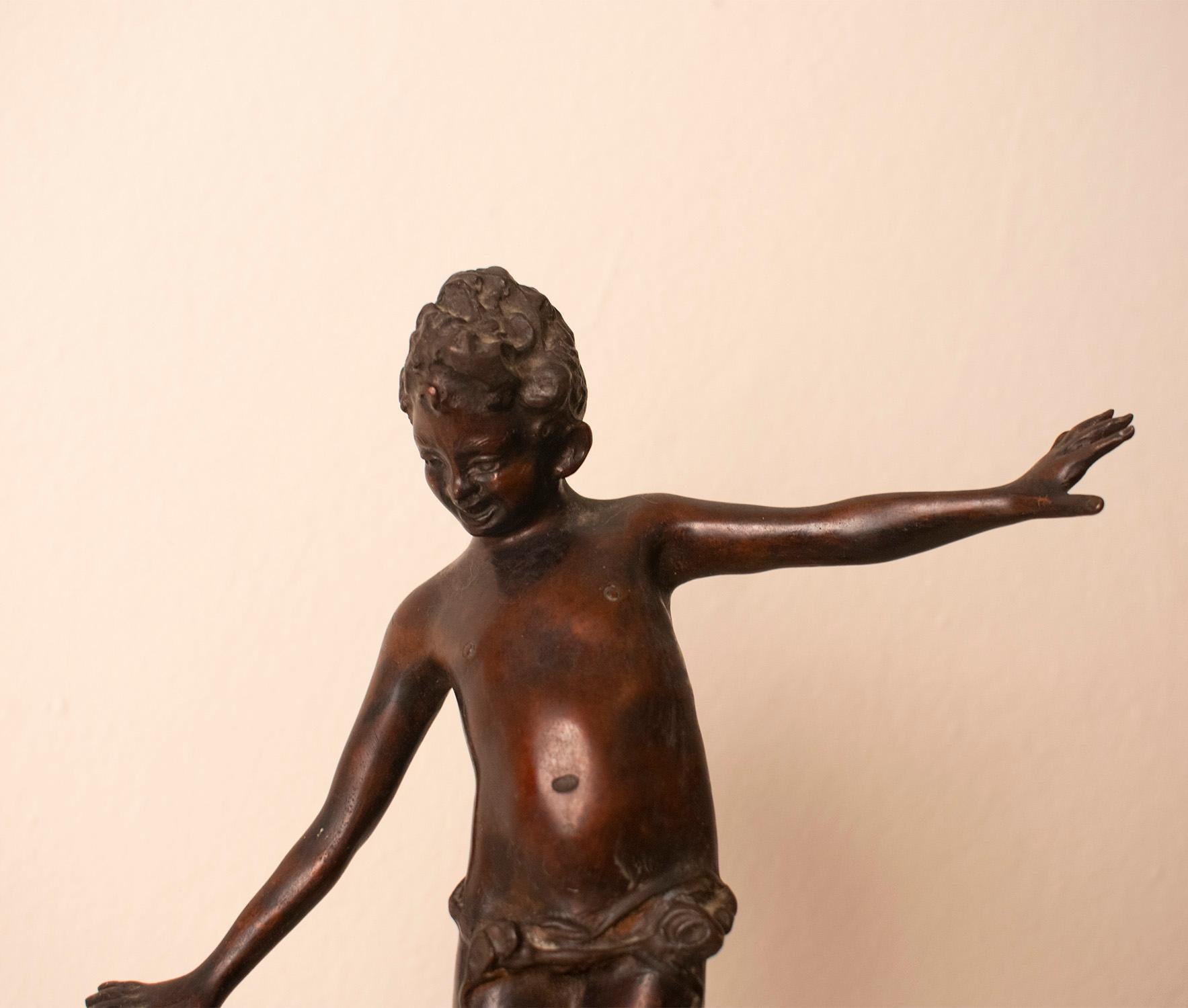 Fgure in bronzo di Gabriele Parente Circ 1850 in vendita 2
