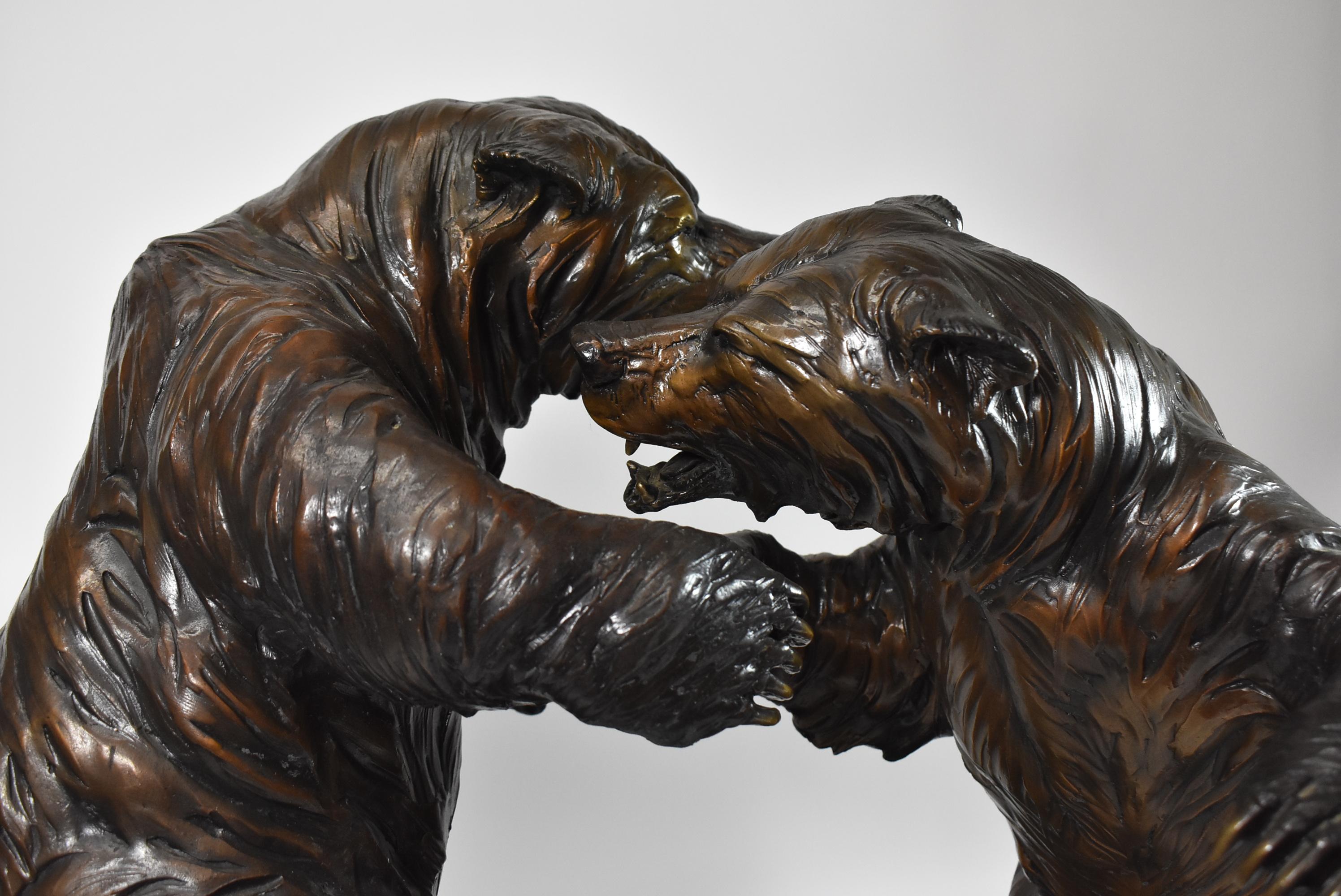 Cabela's Replica Bears Bronze Sculpture 