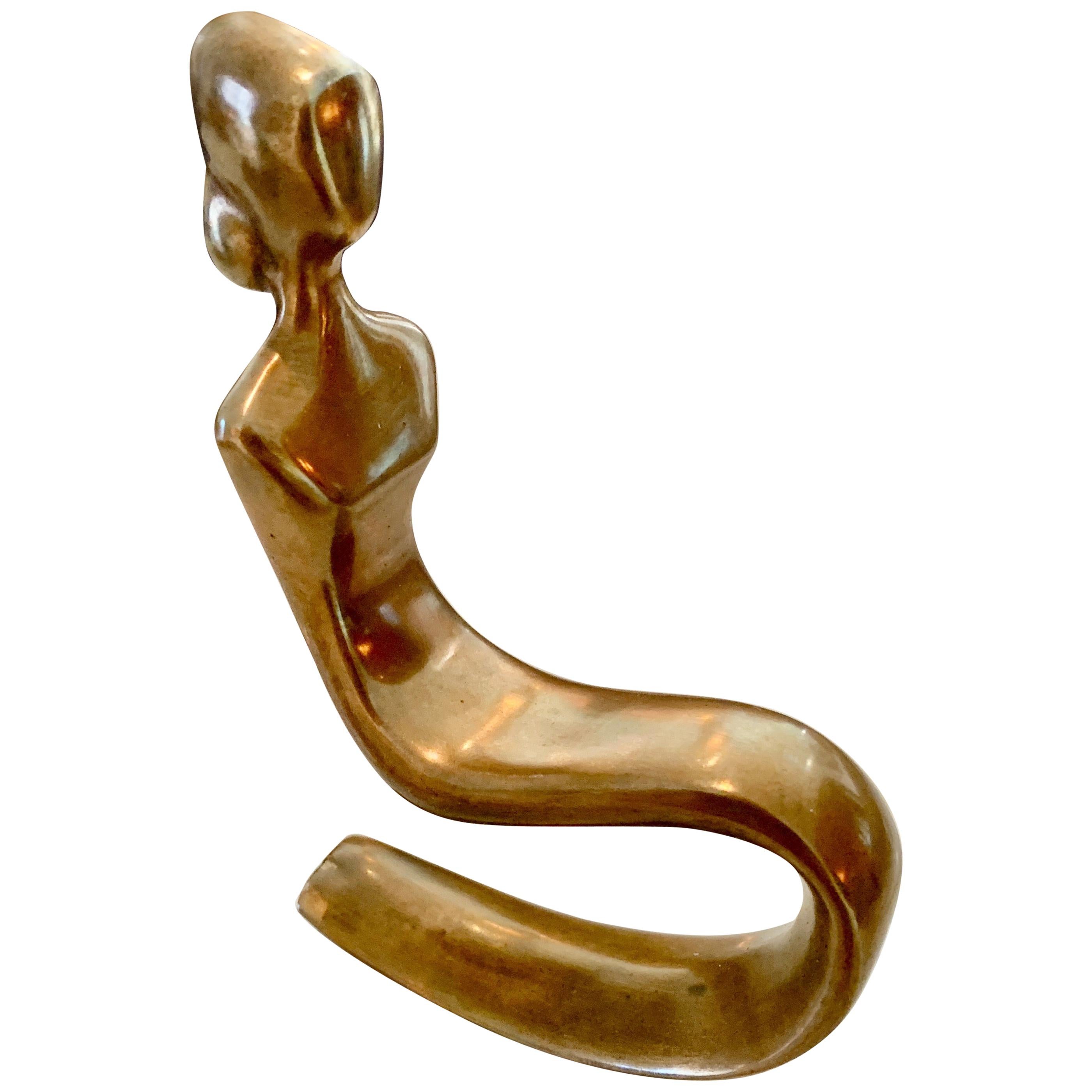 Ernest Trova Bronze Abstract Rocking Figure Sculpture Signed and Numbered