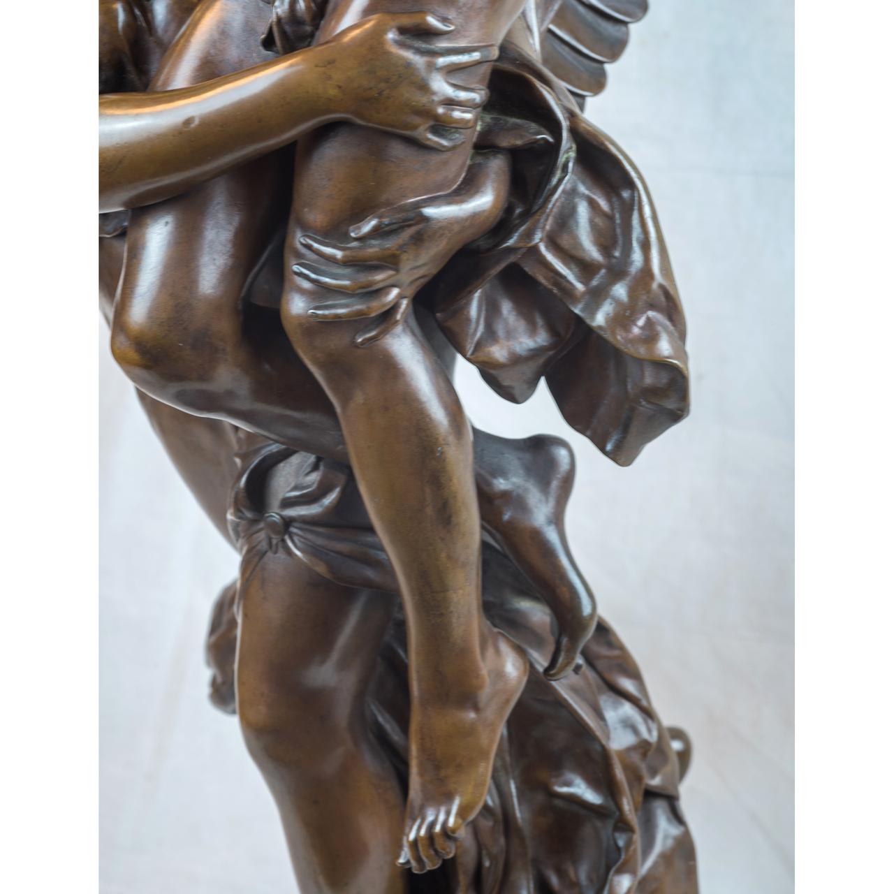 Bronze Figural Sculpture of Gloria Victis by Antonin Mercié For Sale 1