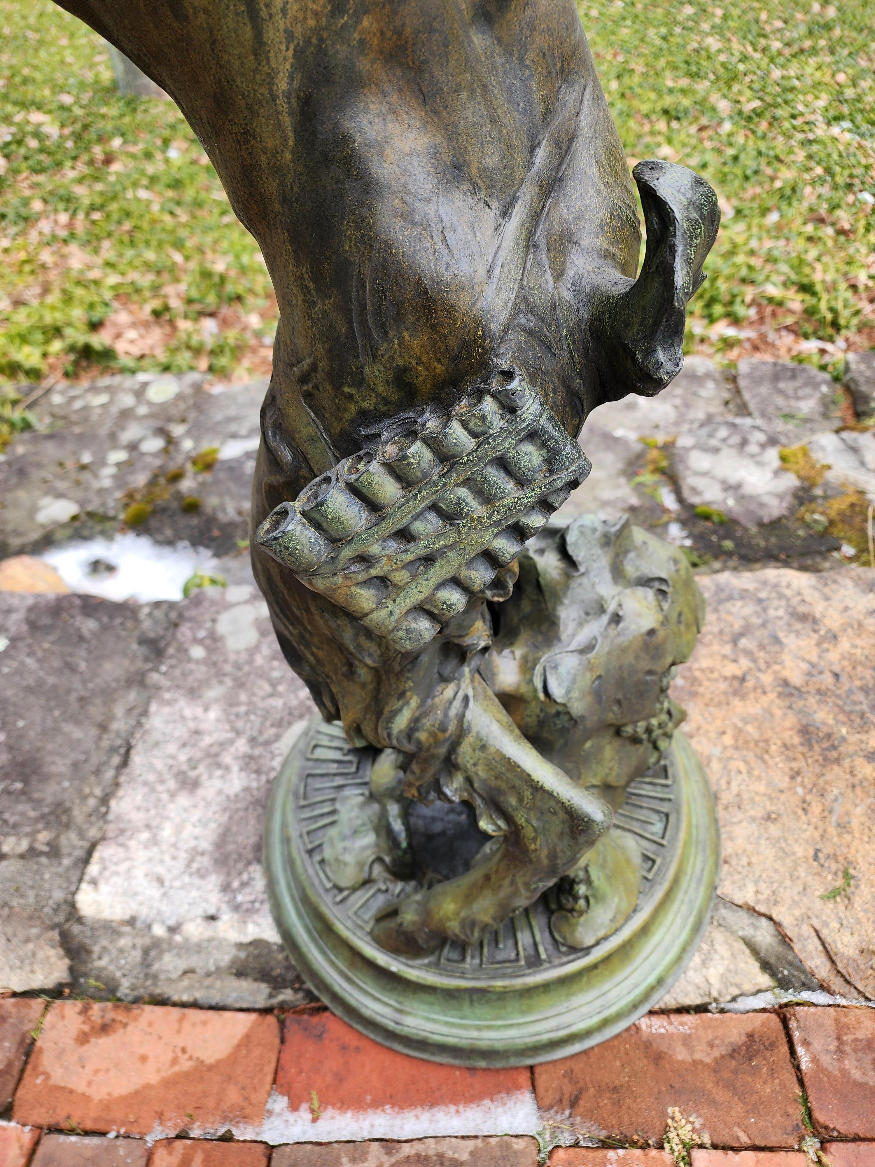 Reloj de sol figurativo de bronce de Robert Ingersoll Aitken en Bueno estado para la venta en Katonah, NY