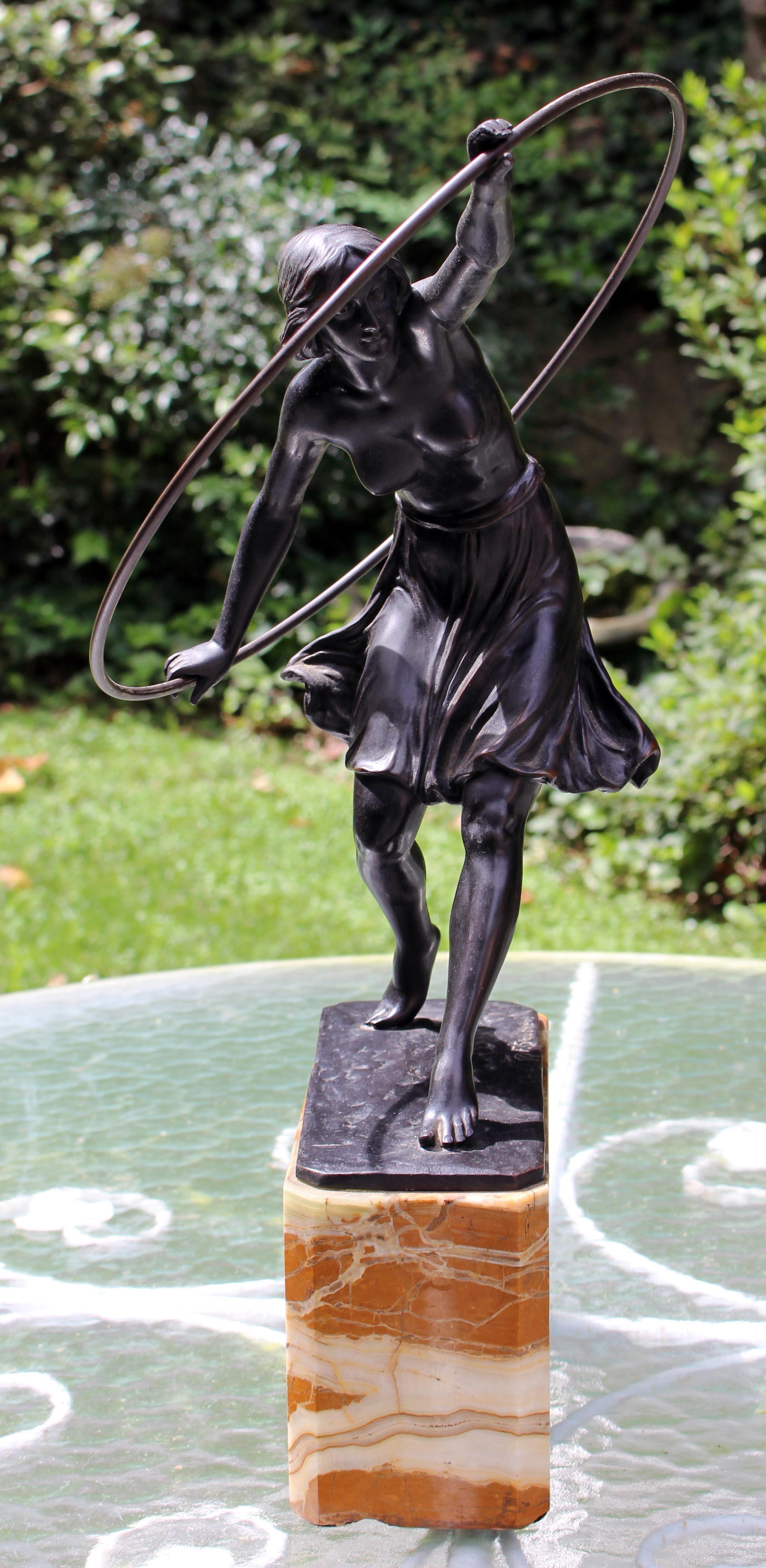 Circa 1920 Bronze Figure 